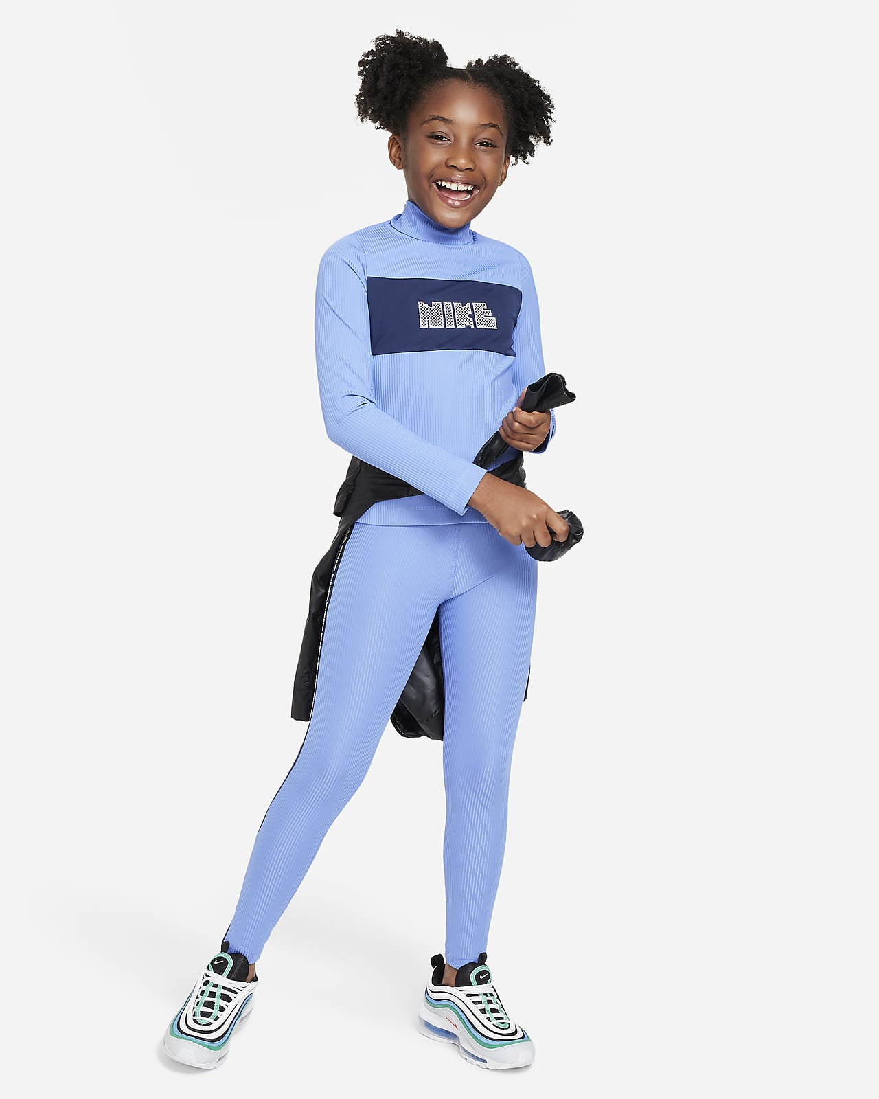 Nike Sportswear Big Kids' (Girls') Dri-FIT Long-Sleeve Top.