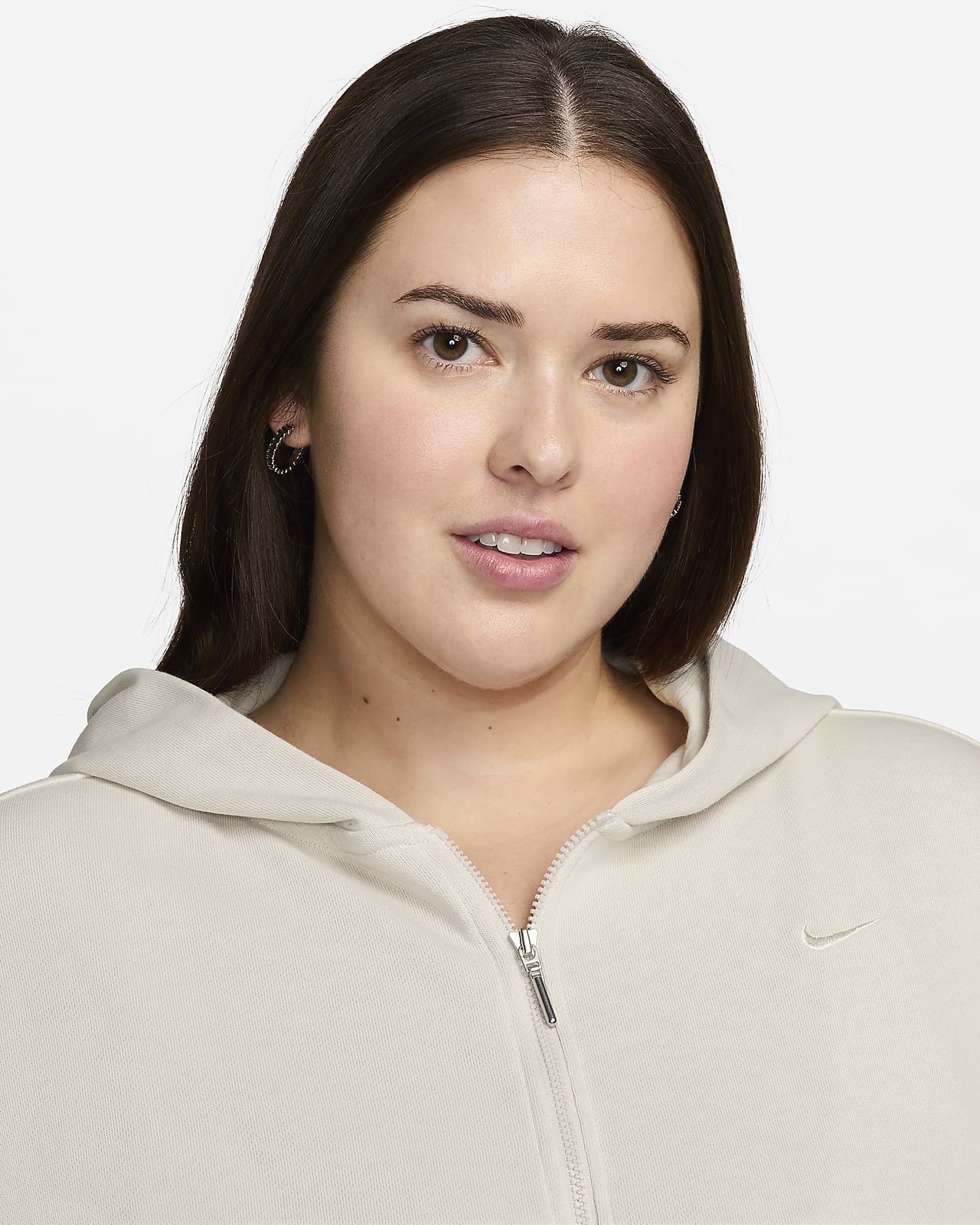 Nike Sportswear Chill Terry Women's Loose Full-Zip French Terry Hoodie  (Plus Size)