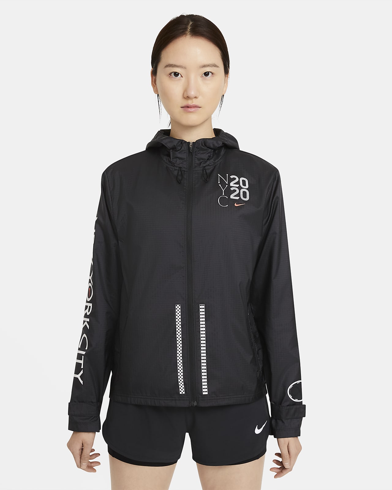 nike essential full zip running jacket