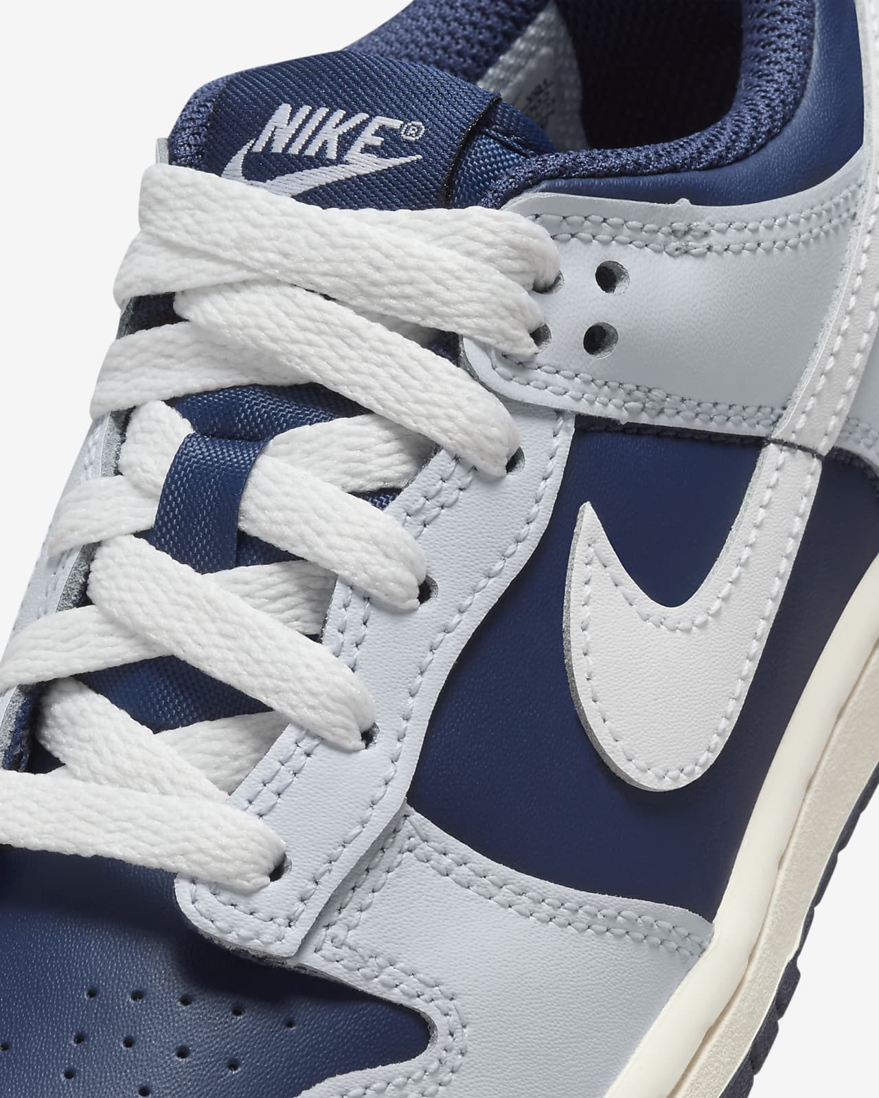 Nike Chaussures Dunk Low - Gris/Bleu Marine/Blanc Enfant
