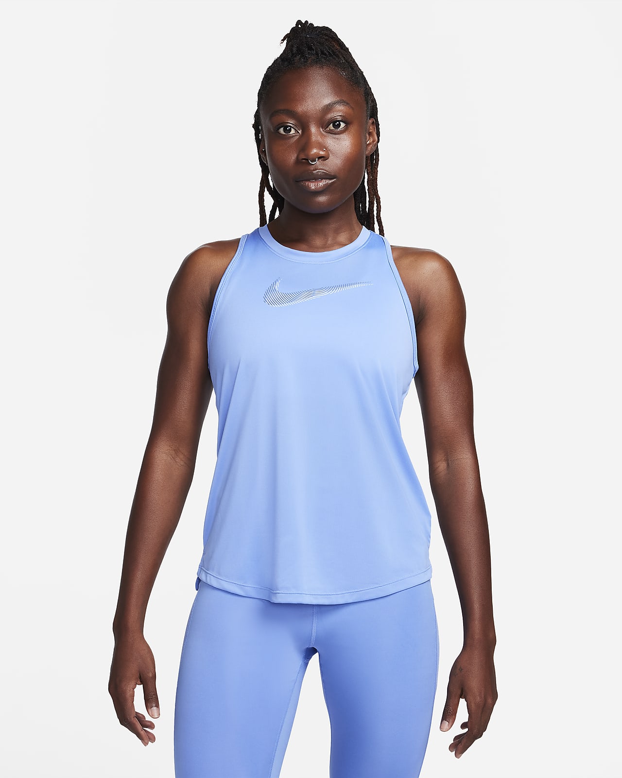 Camiseta de tirantes de running para mujer Nike Dri-FIT Swoosh