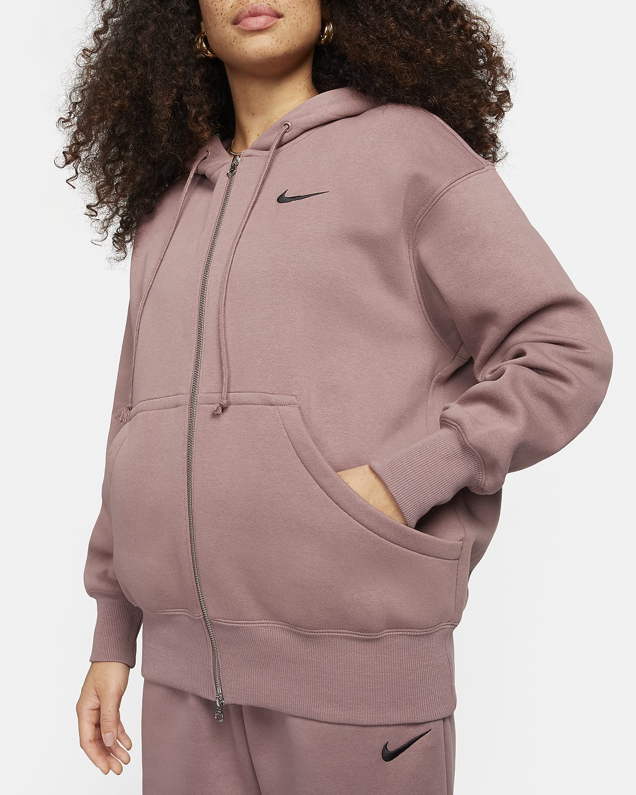Sweat à capuche et zip oversize Nike Sportswear Phoenix Fleece pour Femme.  Nike FR