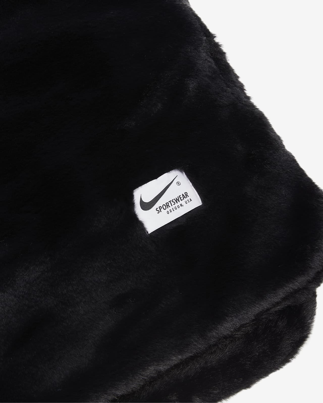 Nike plush faux fur jacket Clearance