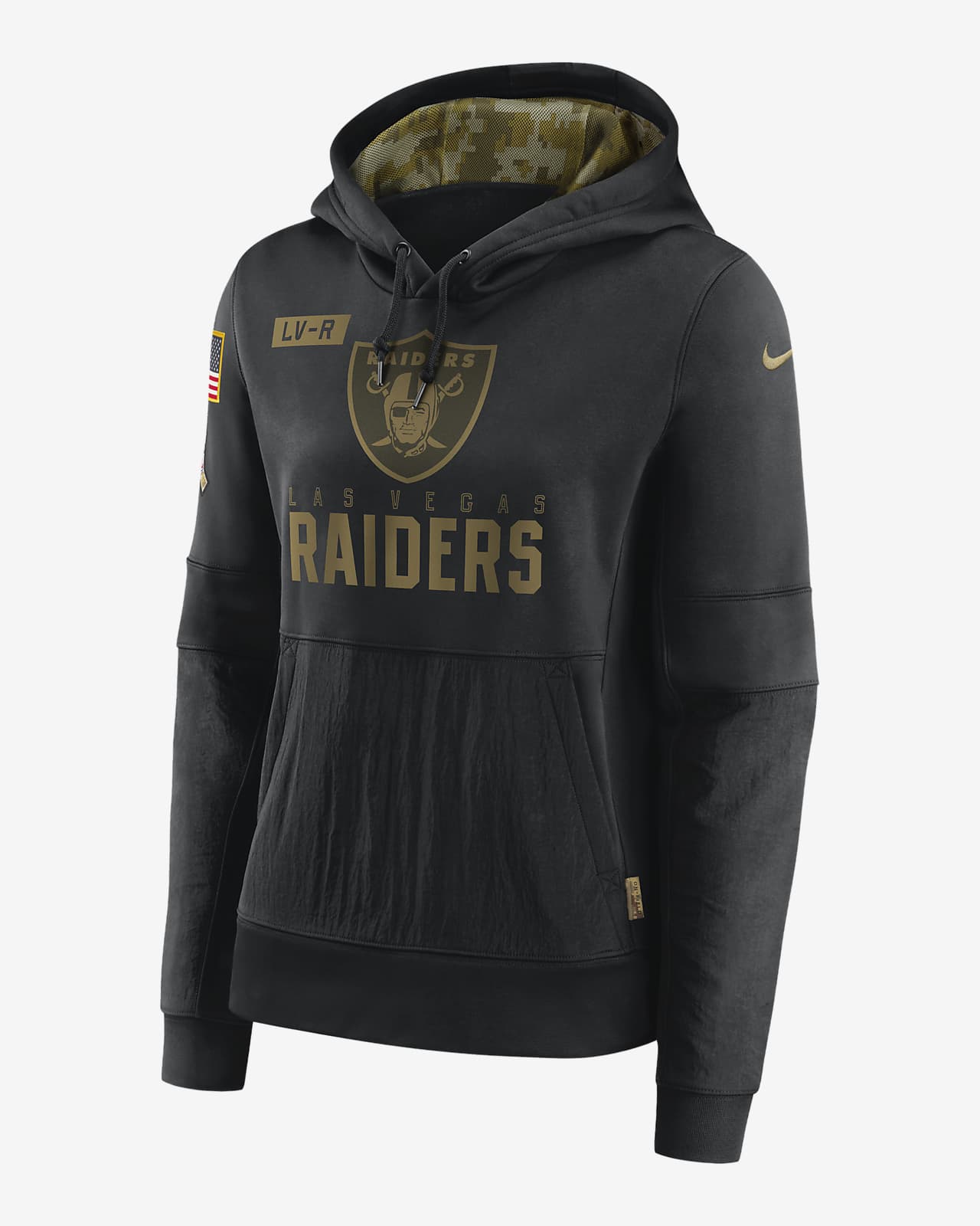 Sudadera con capucha para mujer Nike Therma Salute to Service (NFL Raiders).  Nike.com