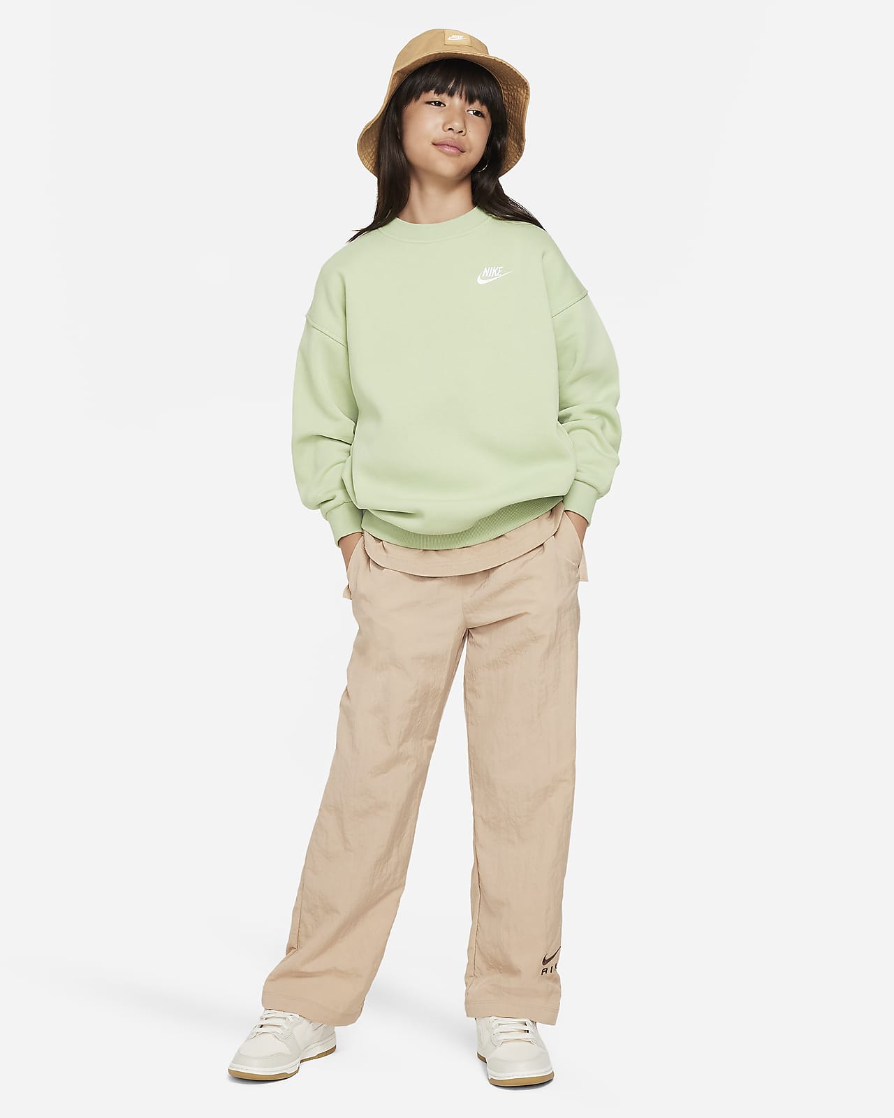 Nike Sportswear Club Fleece Big Kids Girls Oversized