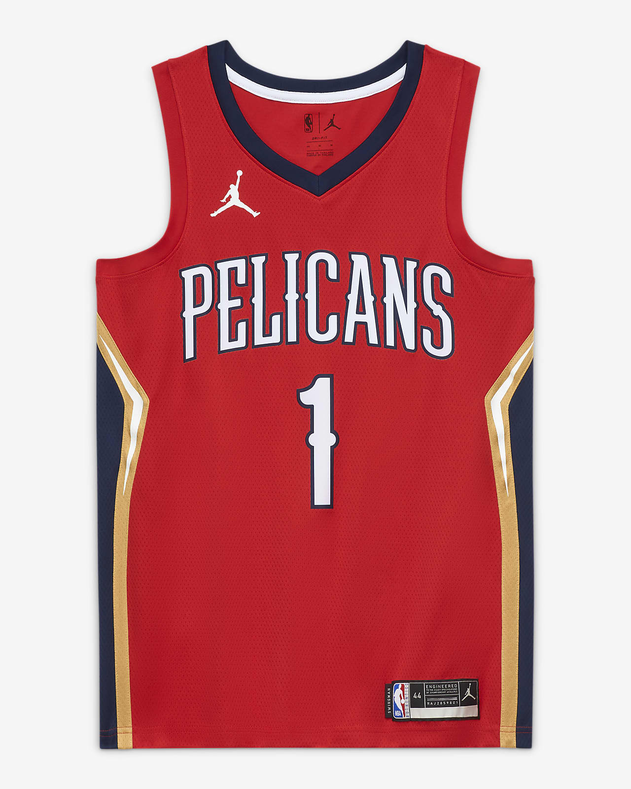 Classic Zion Williamson #1 New Orleans Pelicans Basketball Jerseys Stitched Navy 