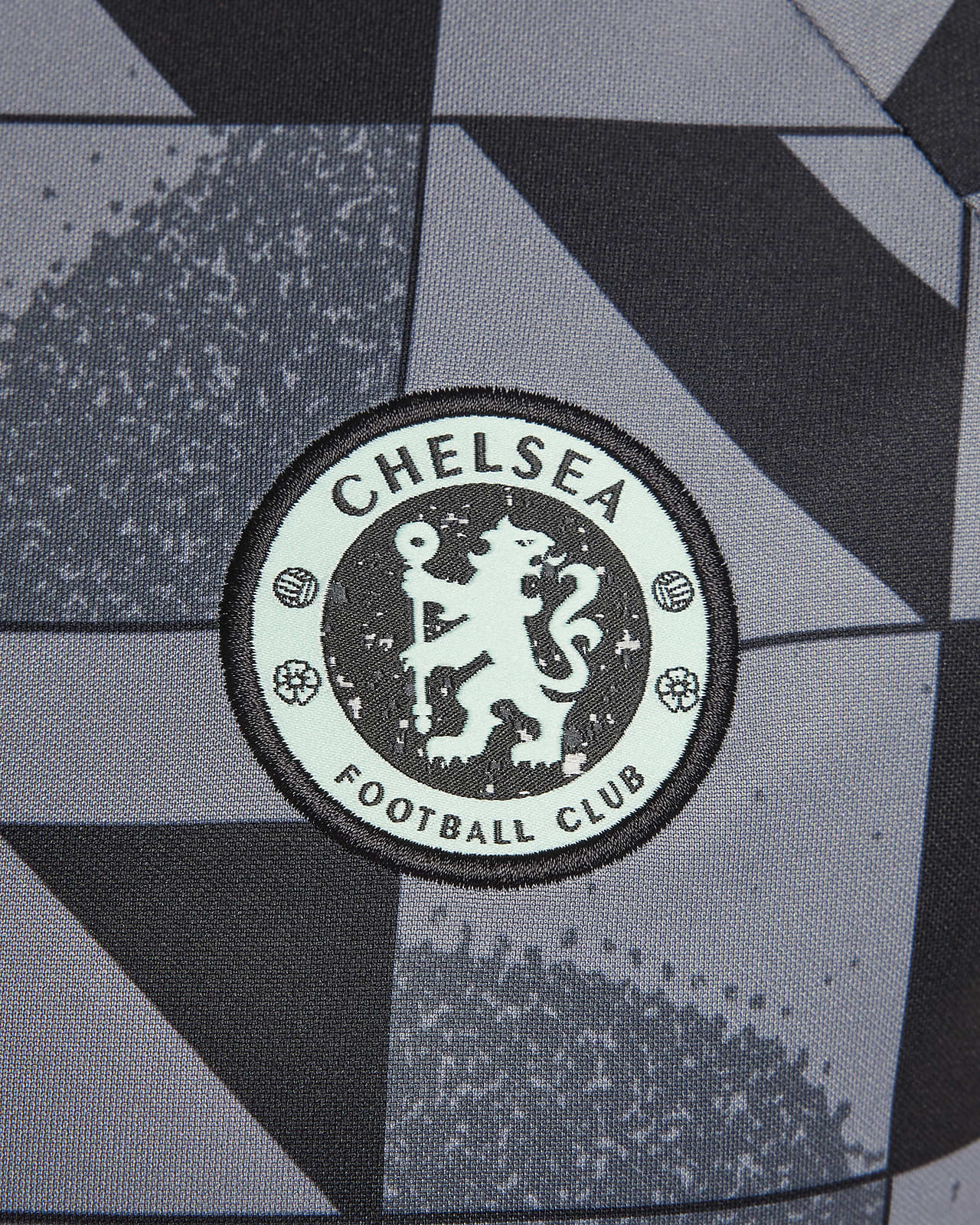 Maglia da calcio pre partita a manica corta Nike Dri FIT Chelsea FC Academy Pro da donna Terza