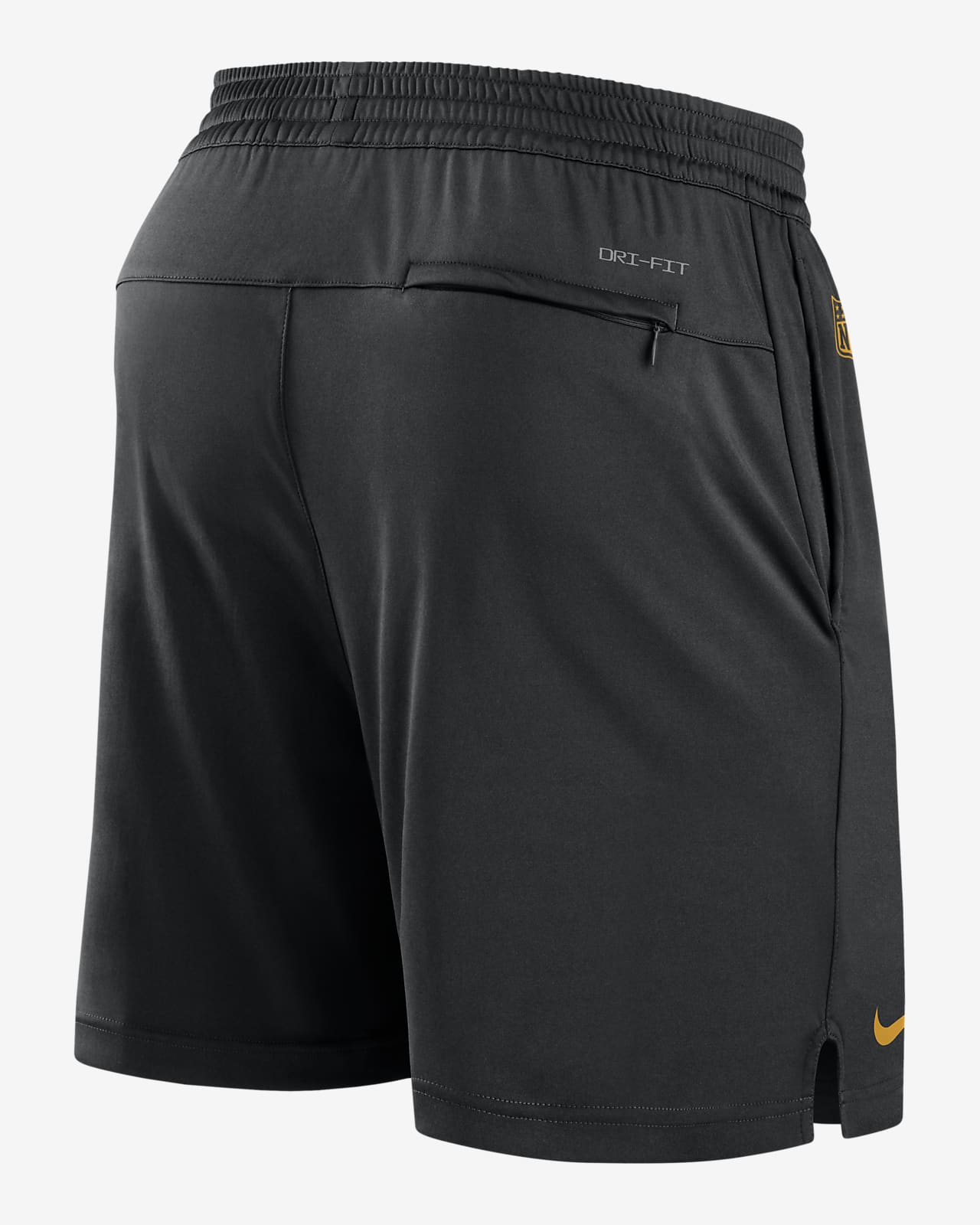 Nike Performance NFL PITTSBURGH STEELERS MENS DRI-FIT SHORT - Swimming  shorts - black/university gold/black 