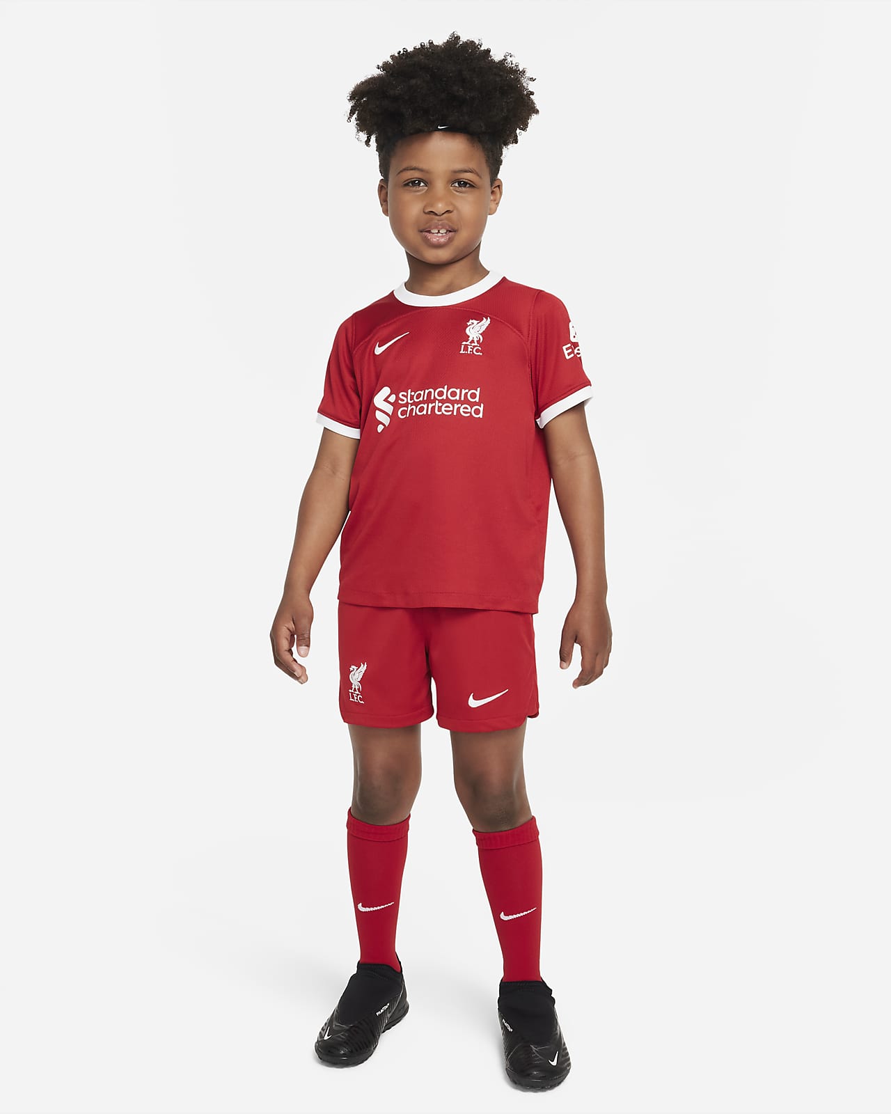 Primera equipación Liverpool FC 2023/24 Equipación de tres piezas Nike Dri-FIT - Niño/a pequeño/a