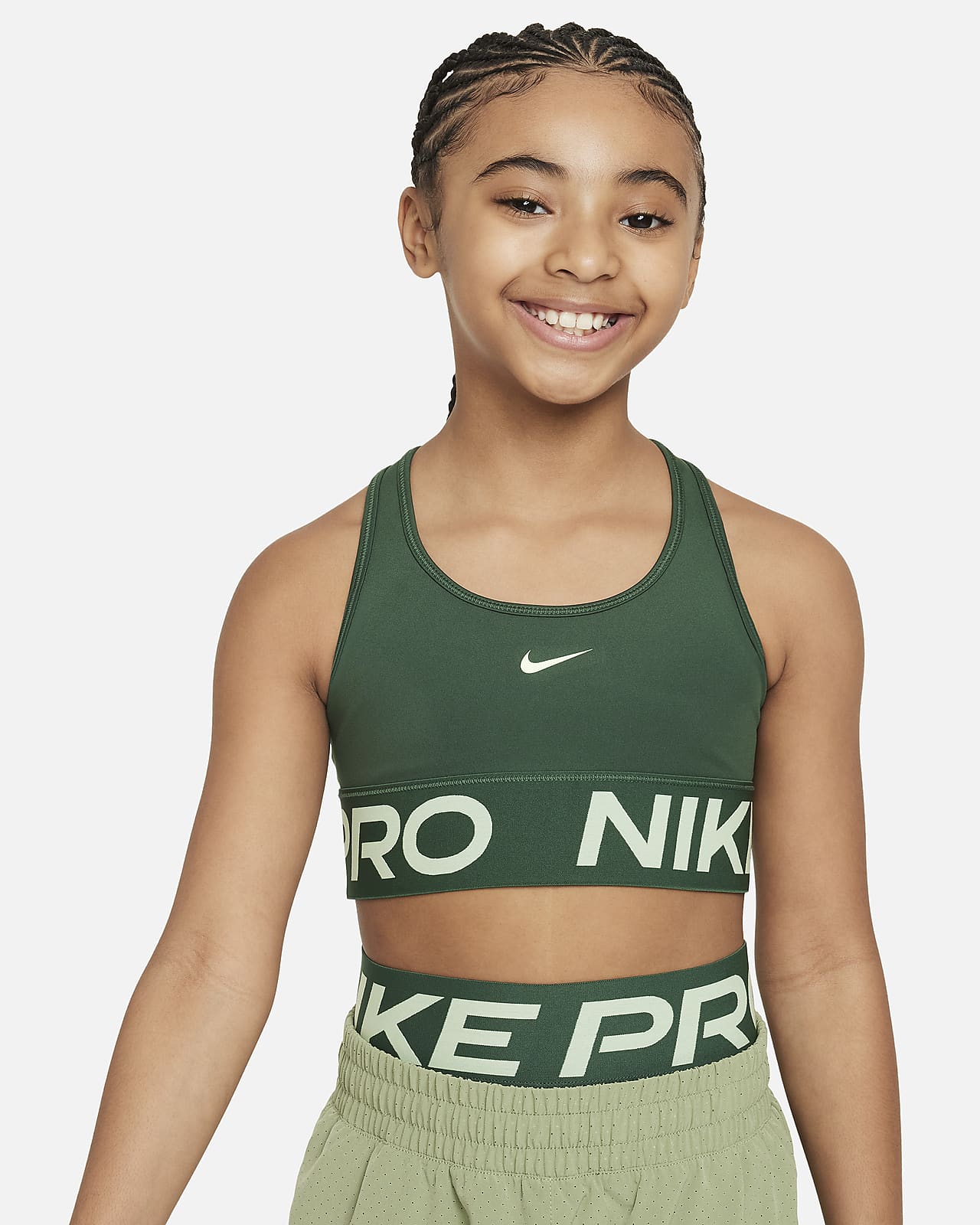 Brassière de sport Nike Pro Swoosh pour fille. Nike FR