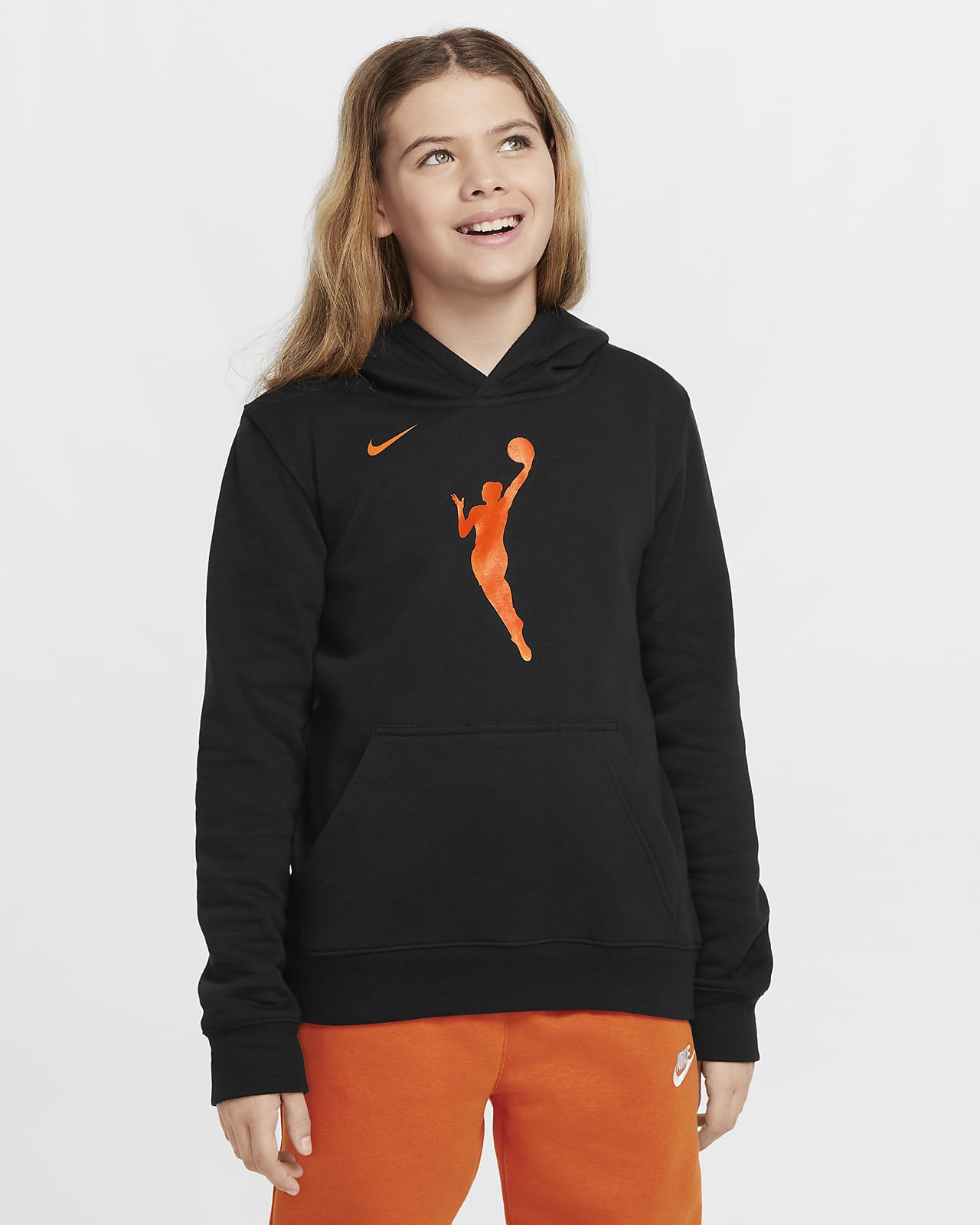 Sudadera con gorro sin cierre Nike WNBA para niños talla grande Team 13 Essential