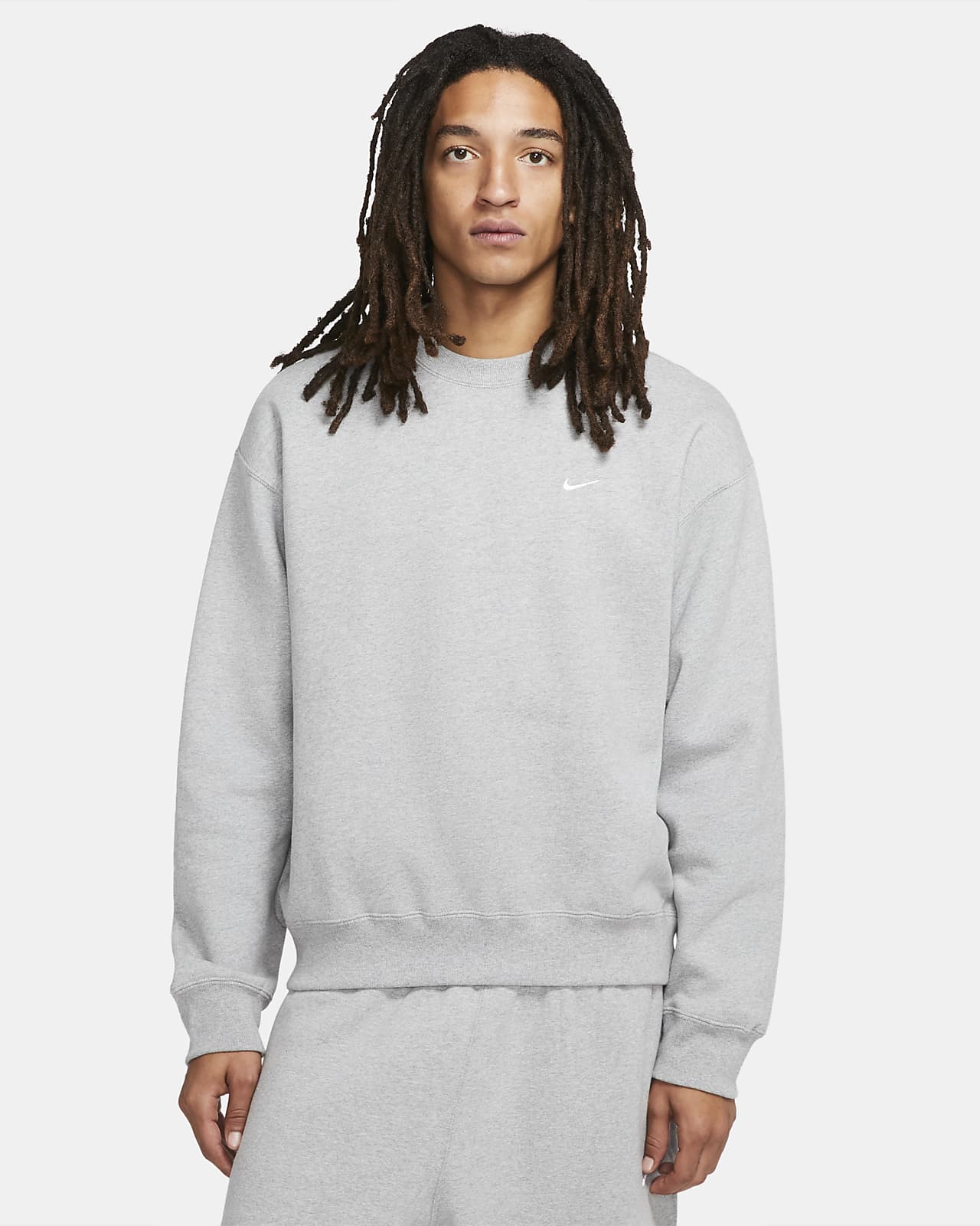 nikelab nrg fleece crew M スウェット ライトアーミー - スウェット