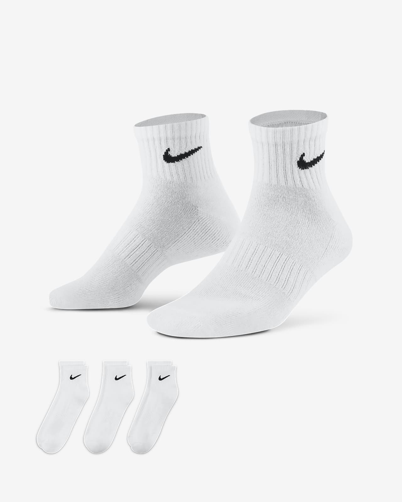 Nike Everyday Cushioned 訓練過踝襪 (3 雙)