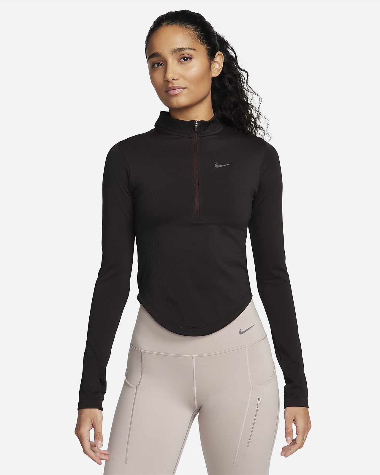 Nike Running Division Dri-FIT ADV mellomlag med halv glidelås til dame