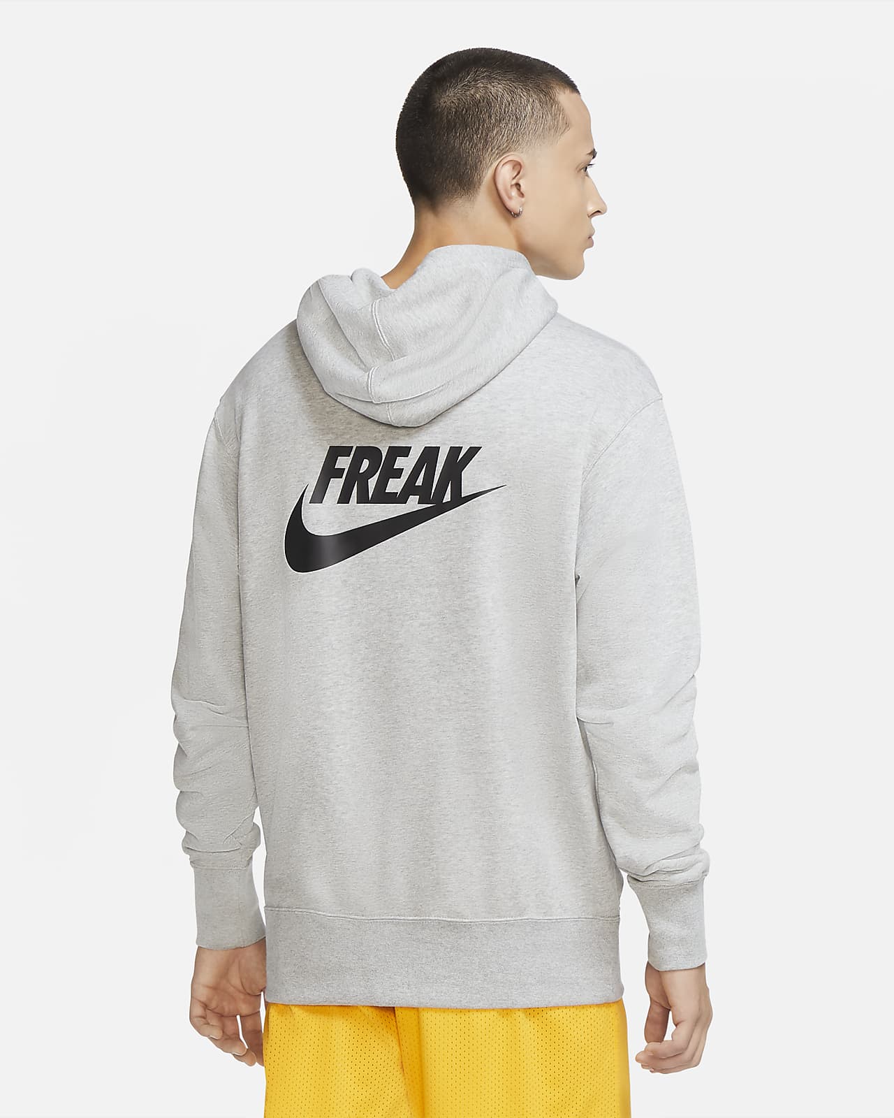 nike freak hoodie grey