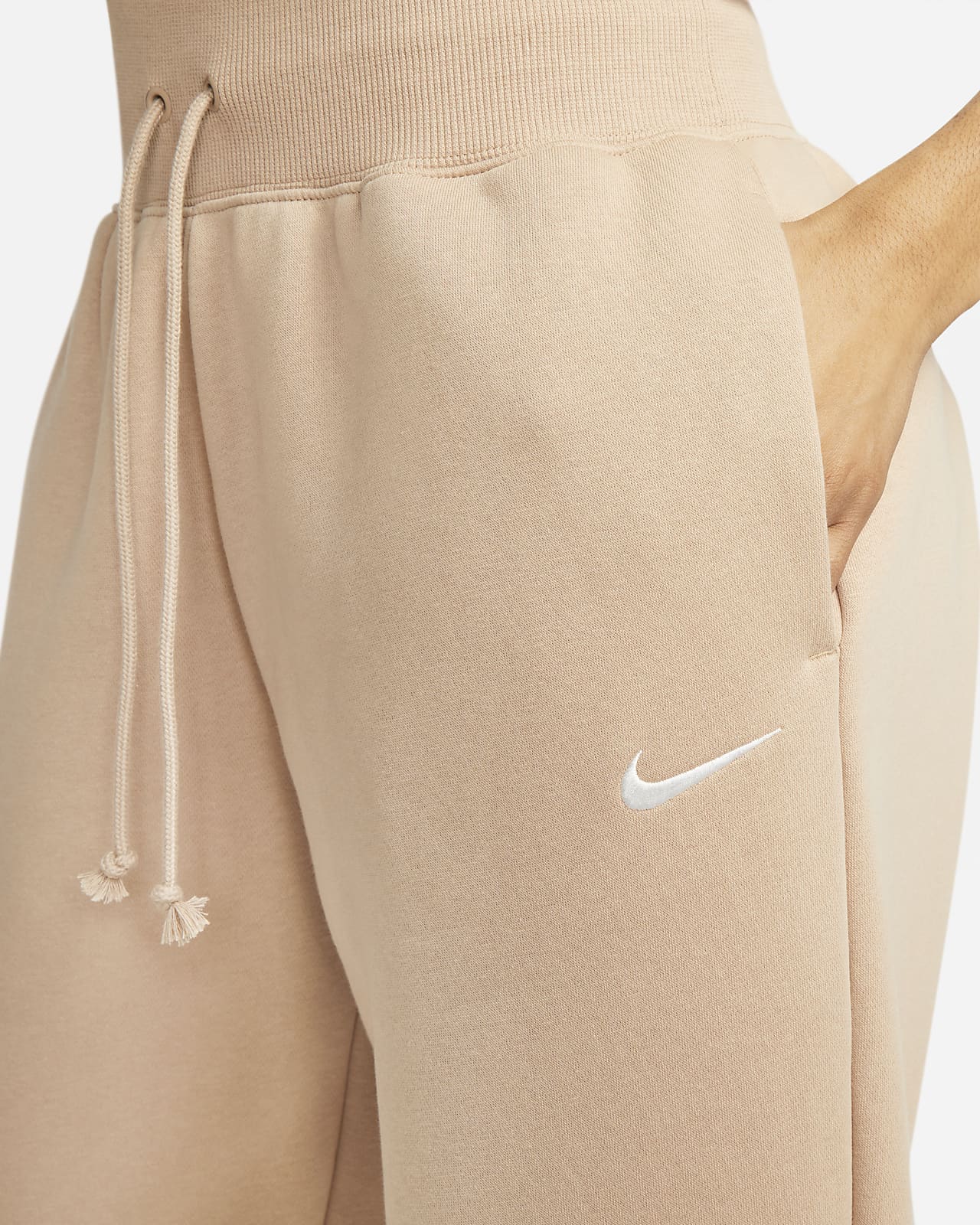 Beige nike tracksuit bottoms on sale