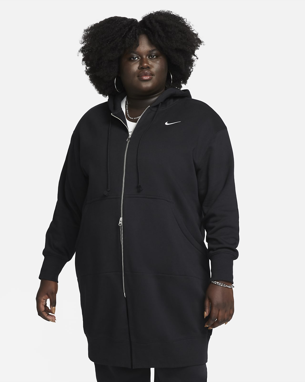 Vervloekt Fondsen Napier Nike Sportswear Phoenix Fleece Women's Oversized Long Full-Zip Hoodie (Plus  Size). Nike.com