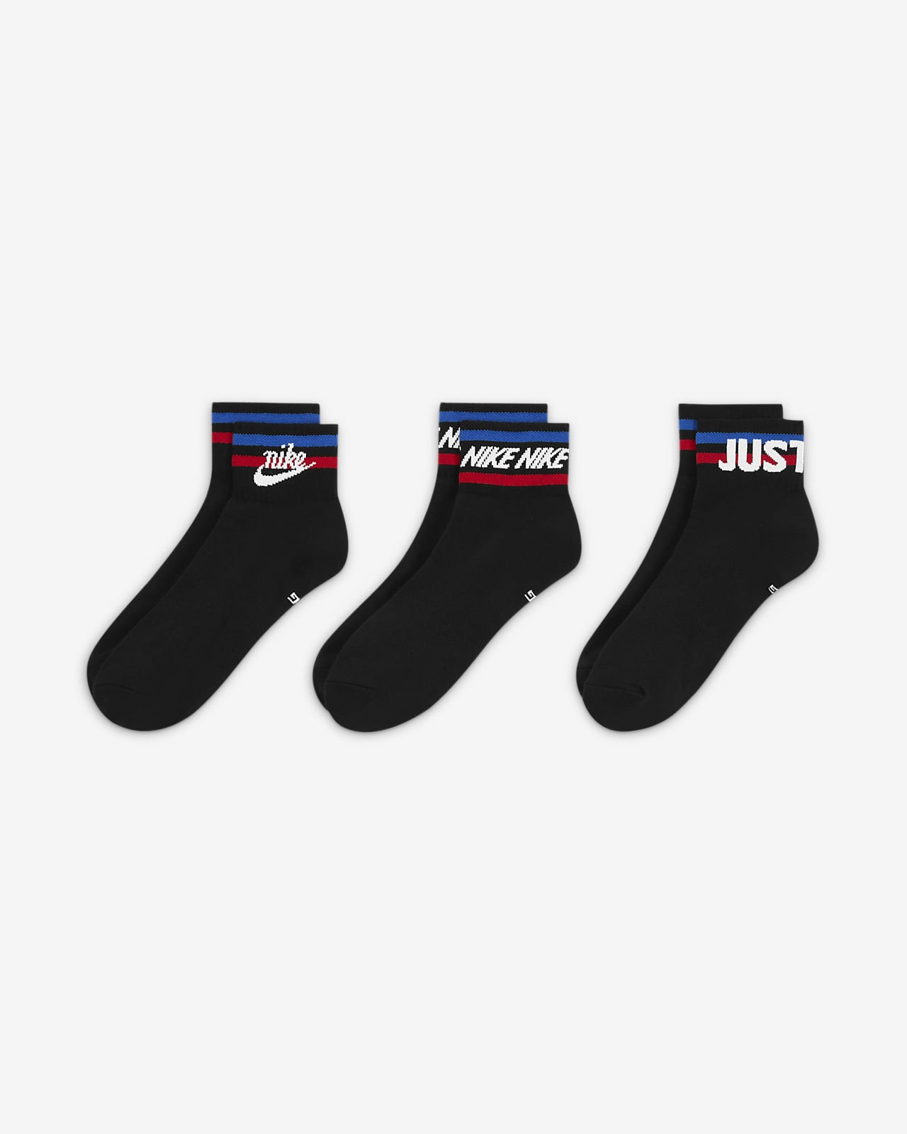 Nike Everyday Essential Ankle Socks (3 Pairs). Nike SE