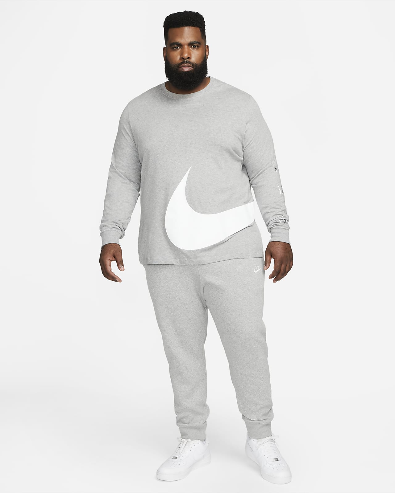 Nike cuffed discount club joggers grey