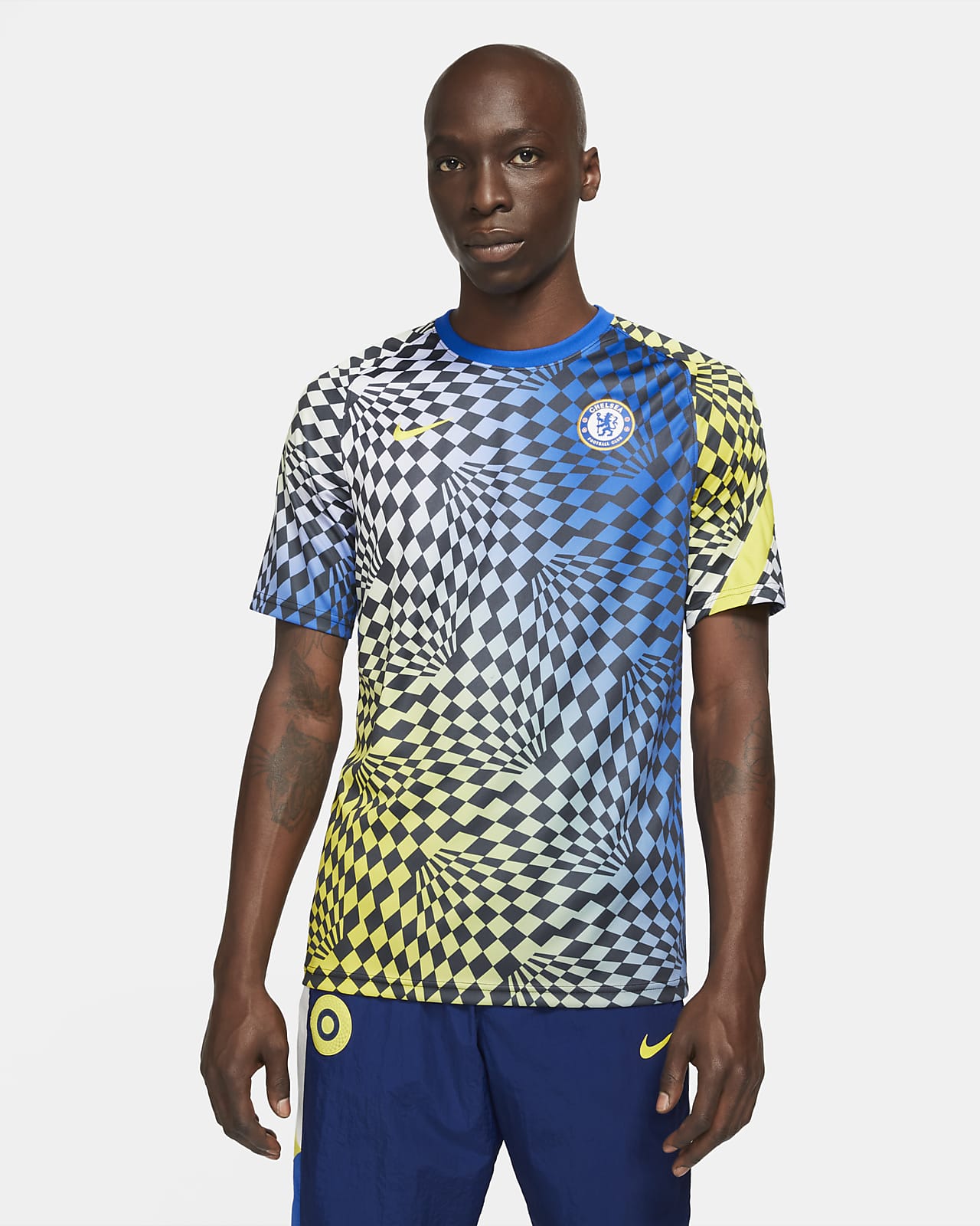 Chelsea F.C. Men's Nike Dri-FIT Pre-Match Football Top. Nike NL