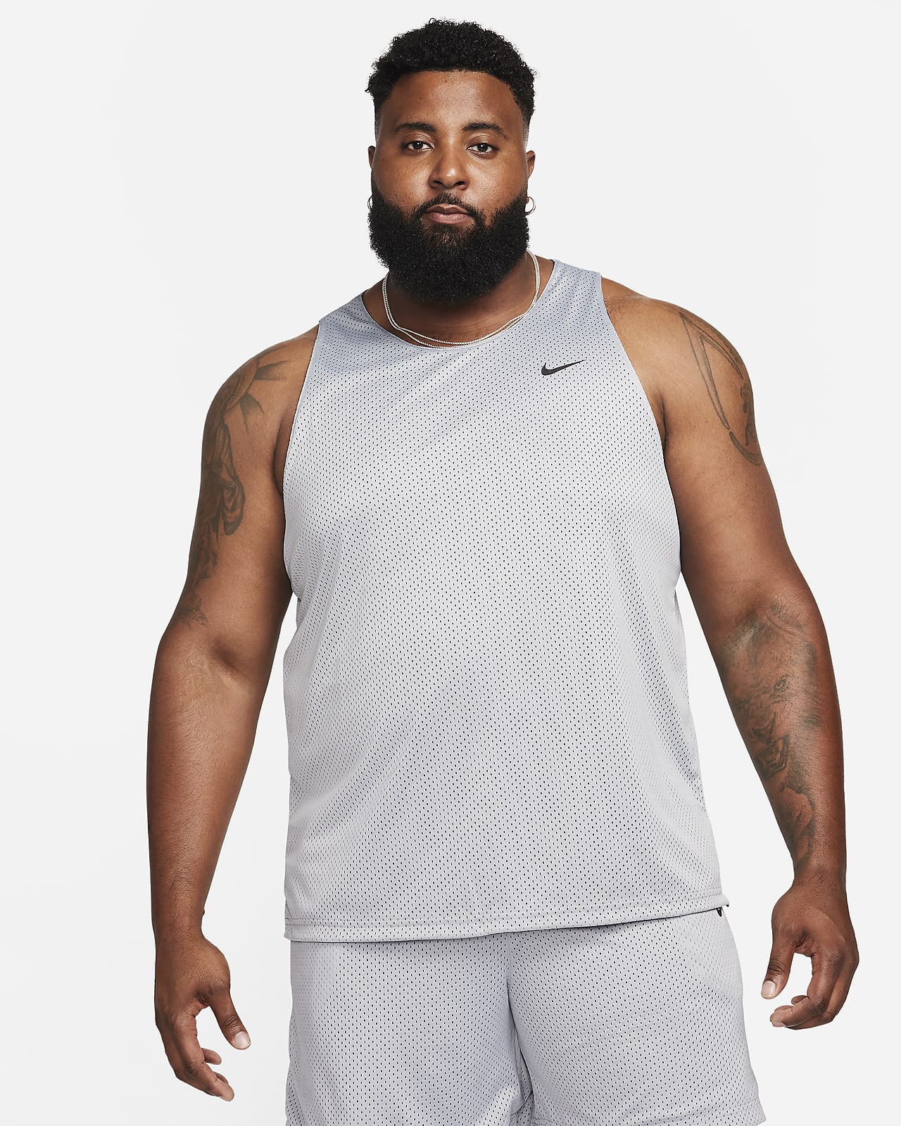 Nike Men's Core Practice Football Jersey-Gray 