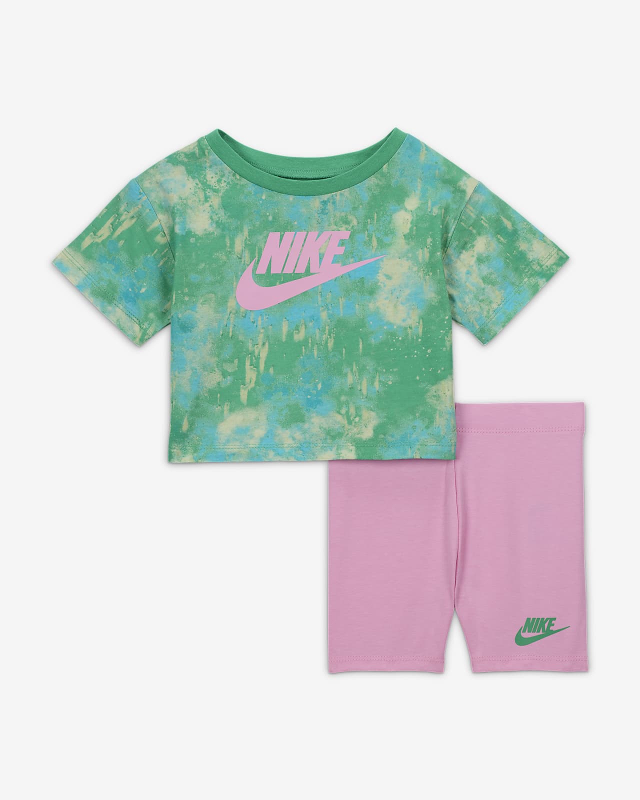 Conjunto de shorts de 2 piezas para bebé Nike (12-24 M)