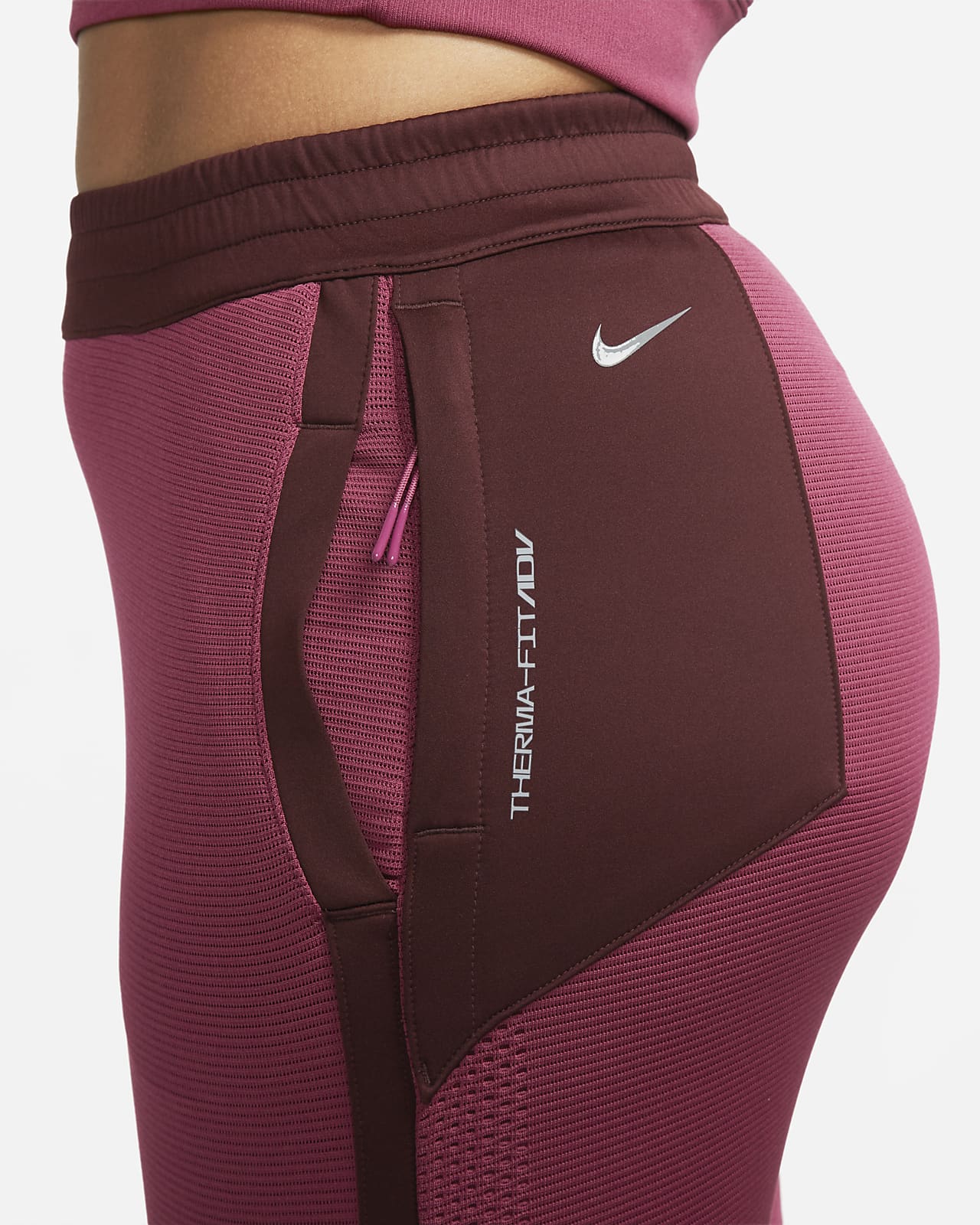Buy Nike Black Therma-Fit One Mid Rise Leggings from Next Luxembourg
