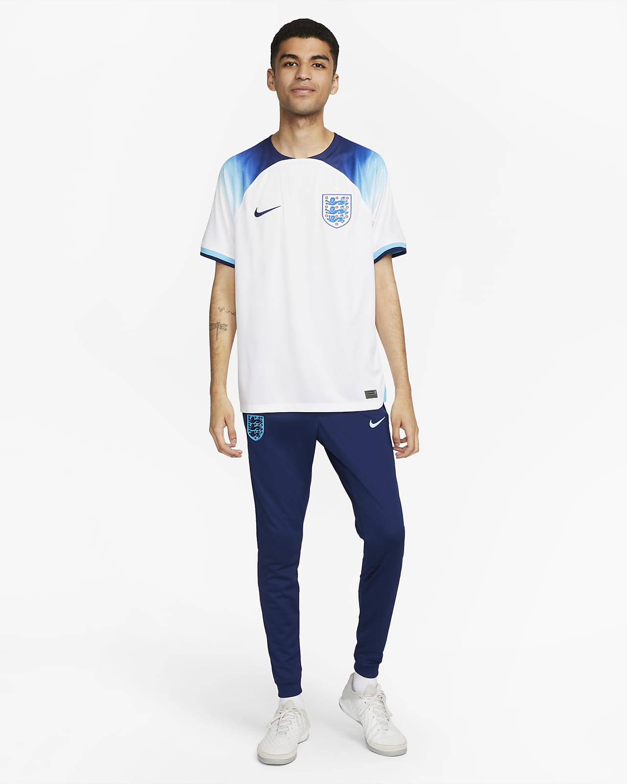 England No6 Stones Home Soccer Country Jersey