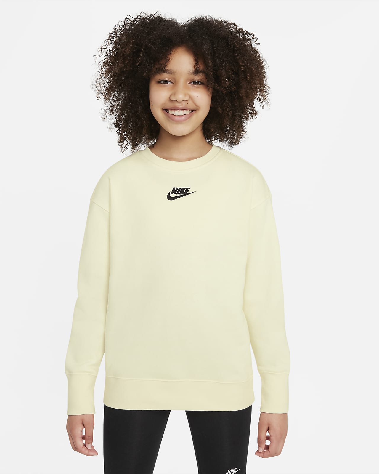 Sporten Reageer Brandewijn Nike Sportswear Club Fleece Big Kids' (Girls') Crew Sweatshirt. Nike.com