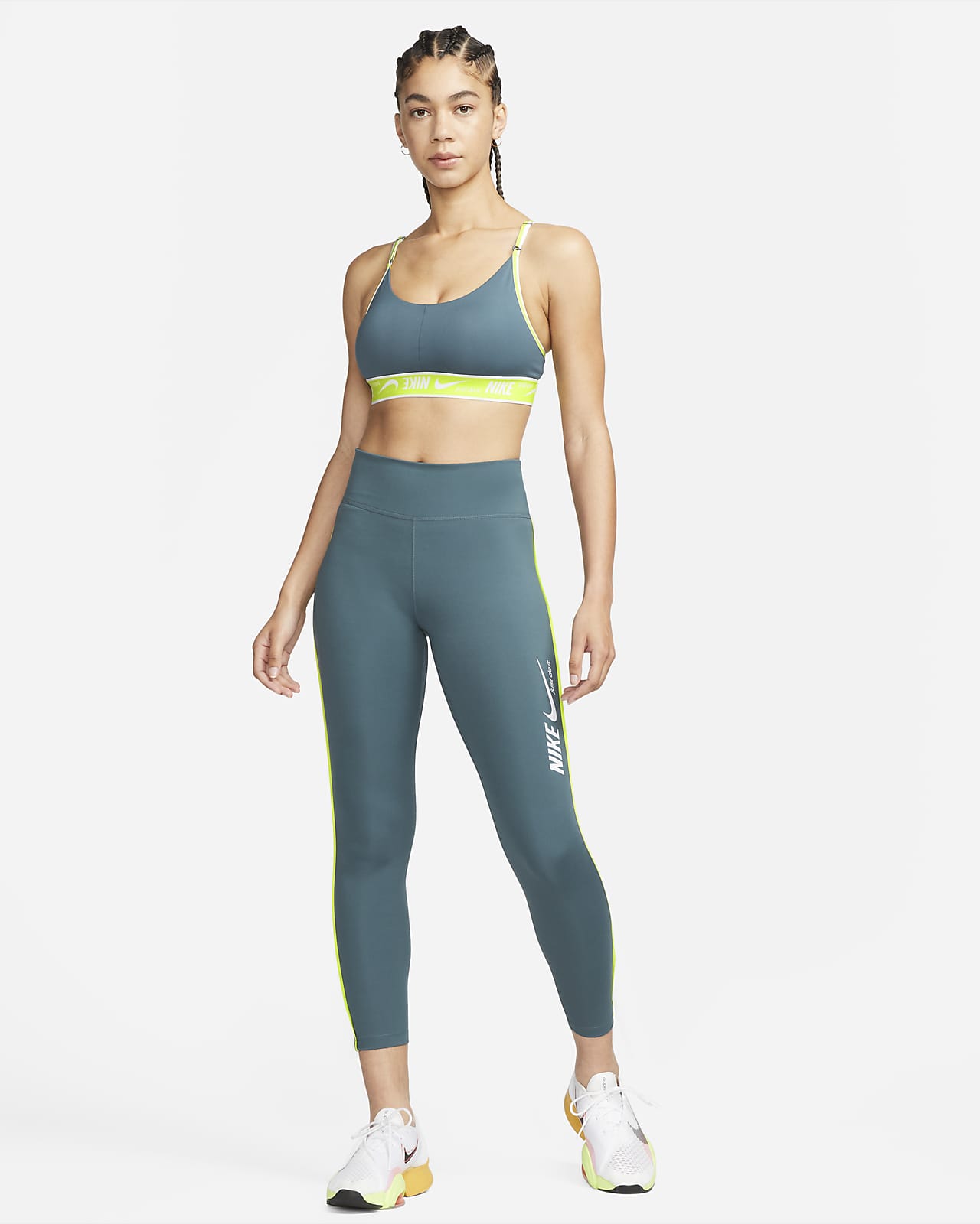 Nike Leggings de de talle medio con estampado - Mujer. Nike ES