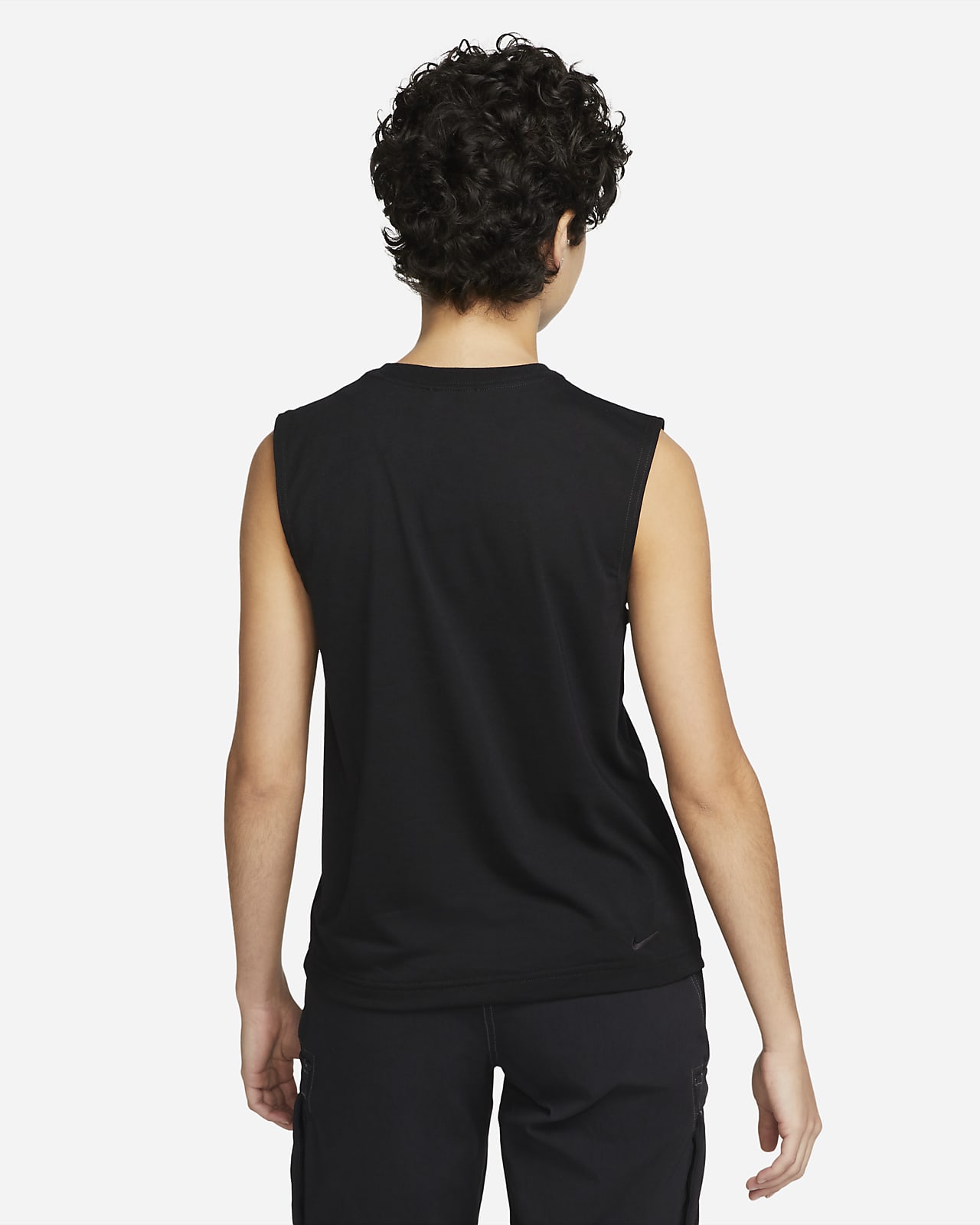 Nike CQ8826 W YOGA LAYER TANK Vest women's black/dk smoke grey XS :  : Fashion