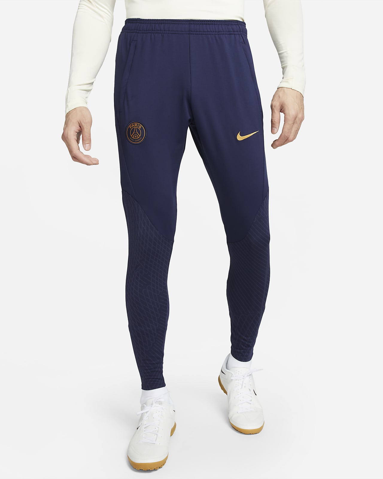 Męskie dzianinowe spodnie piłkarskie Paris Saint-Germain Strike Nike Dri-FIT