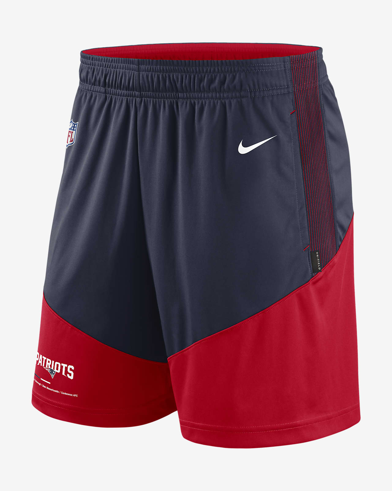 Nike Primary Lockup (NFL New Patriots) Men's Shorts. Nike