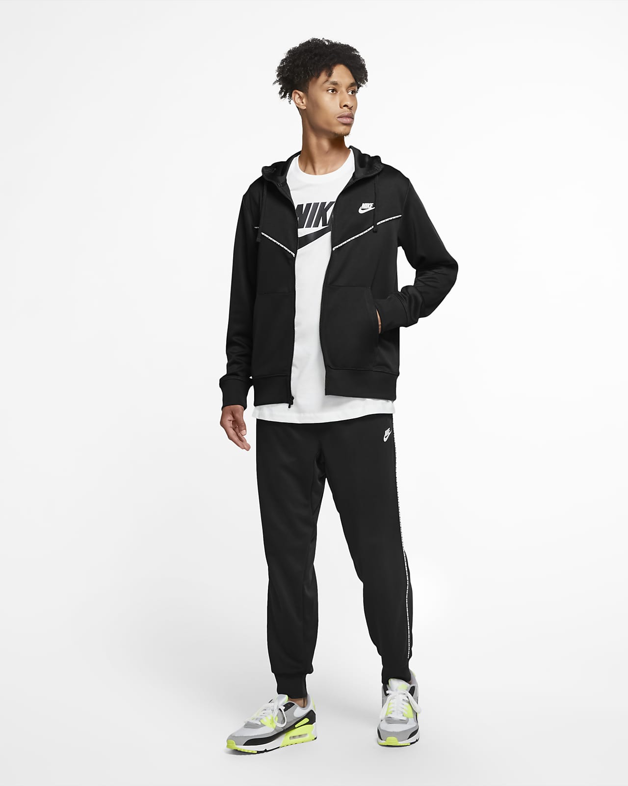 mens nike chevron full zip hoodie