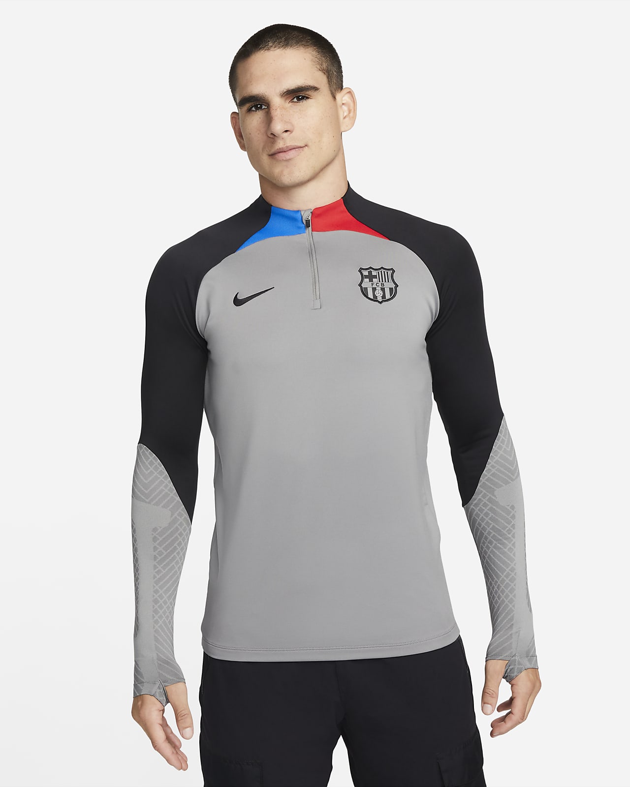 Camiseta de entrenamiento de fútbol Nike Dri-FIT de tejido hombre FC Barcelona Strike. Nike.com