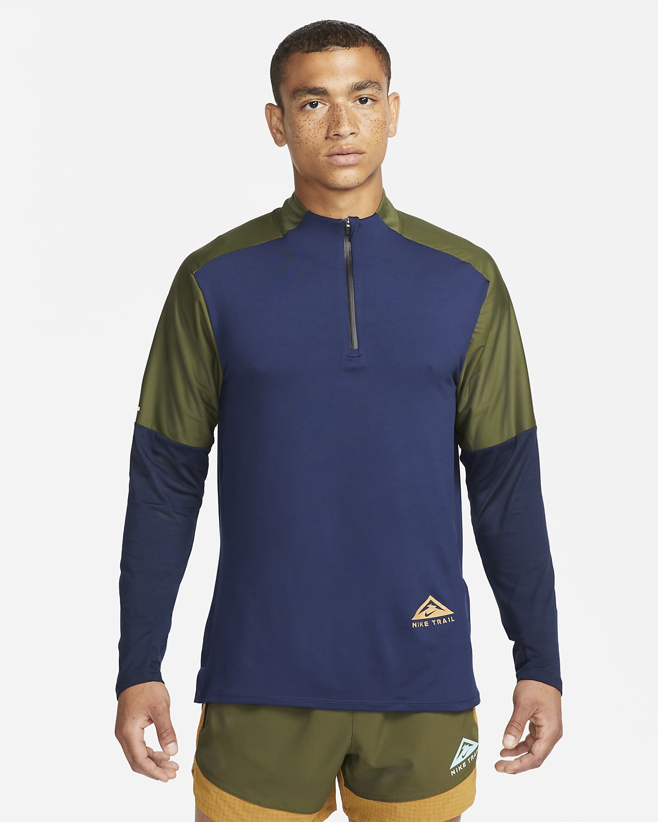 Playera de trail running con medio cierre para hombre Nike Dri-FIT Trail  Element. Nike MX