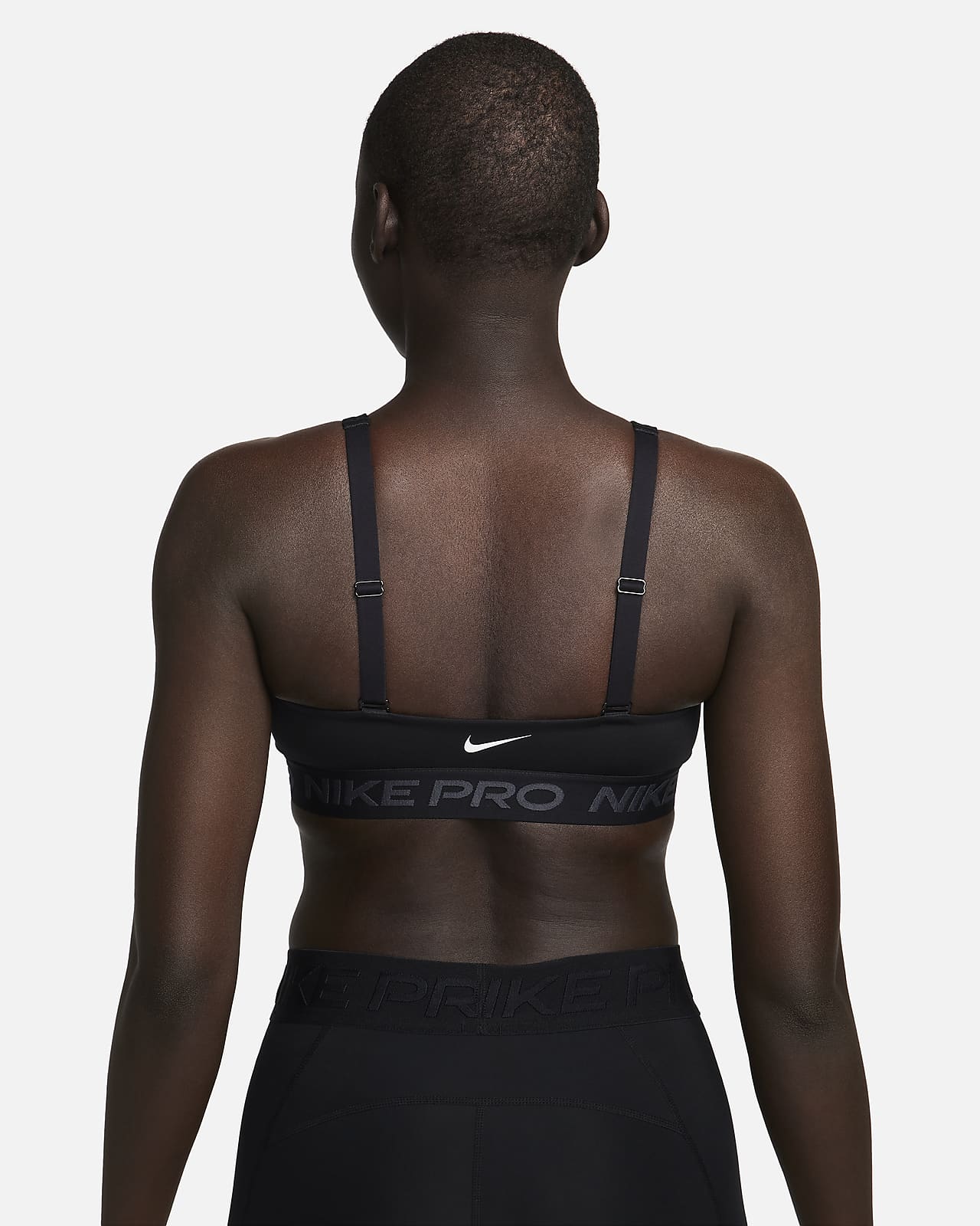 Nike, Indy Plunge Cutout Sports Bra - Black/Grey
