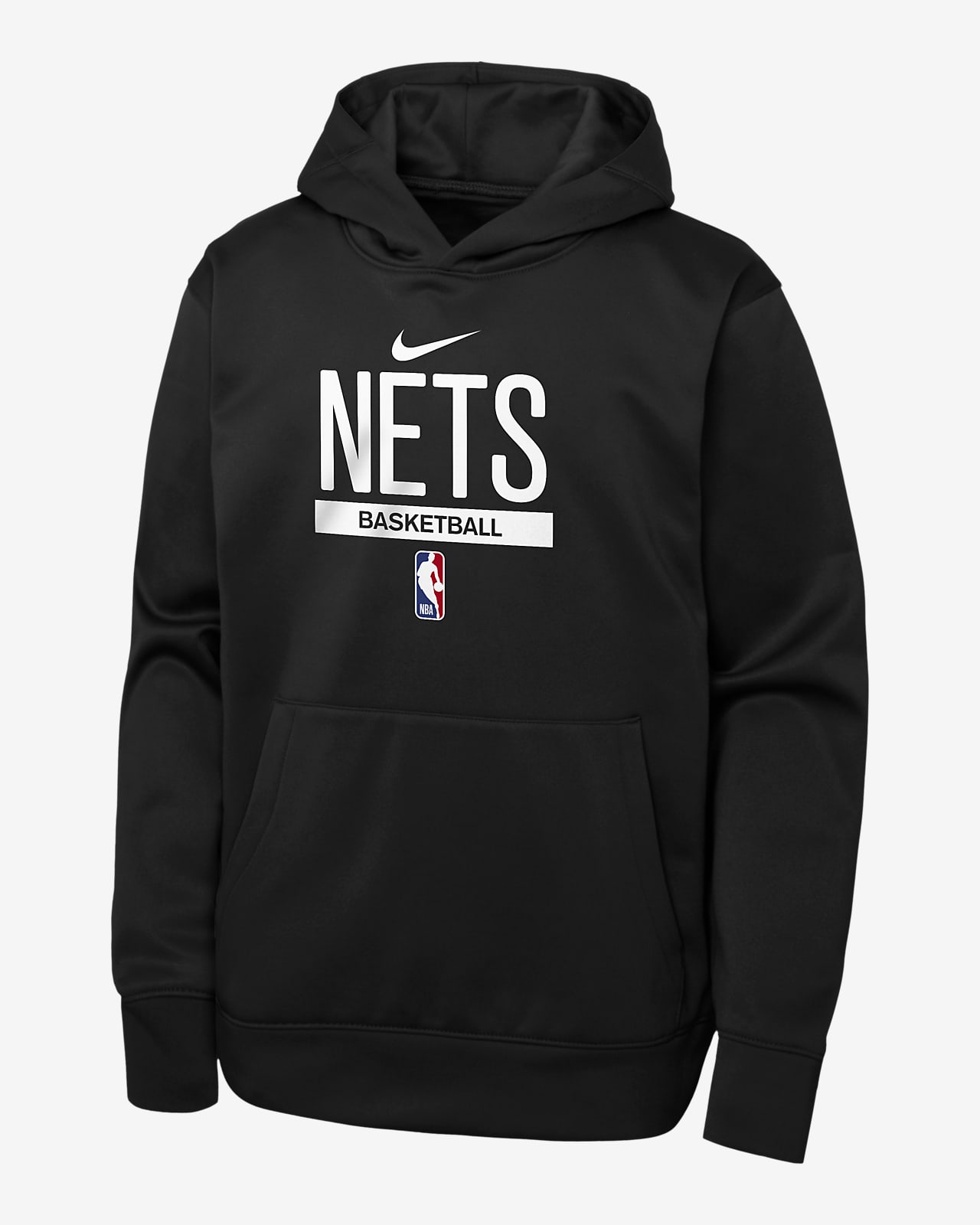Brooklyn Nets Spotlight Big Kids' Nike Dri-FIT NBA Pullover Hoodie