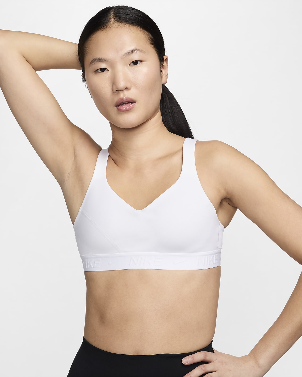 Nike Indy High-Support Women's Padded Adjustable Sports Bra. Nike IN