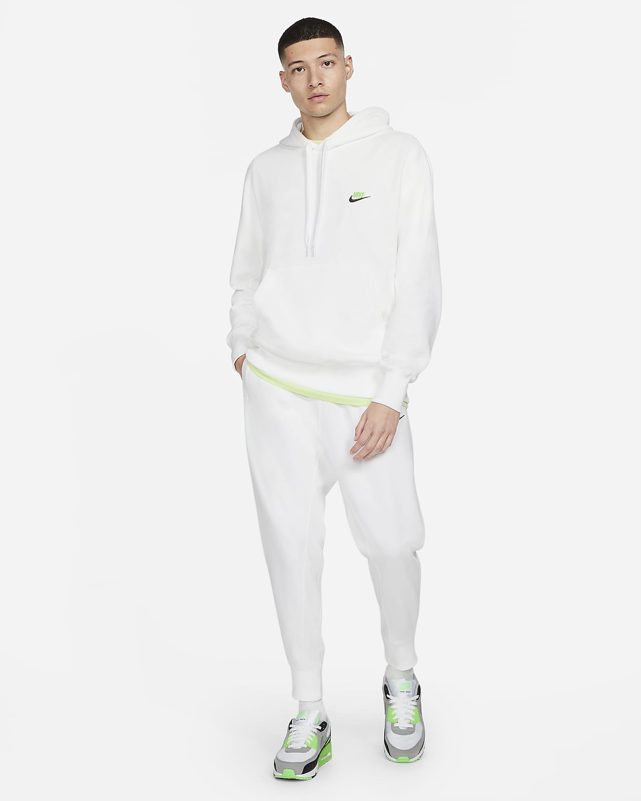 Nike Men's Classic Fleece Lined Pants Size Medium Seafoam Green DA0019 017  New