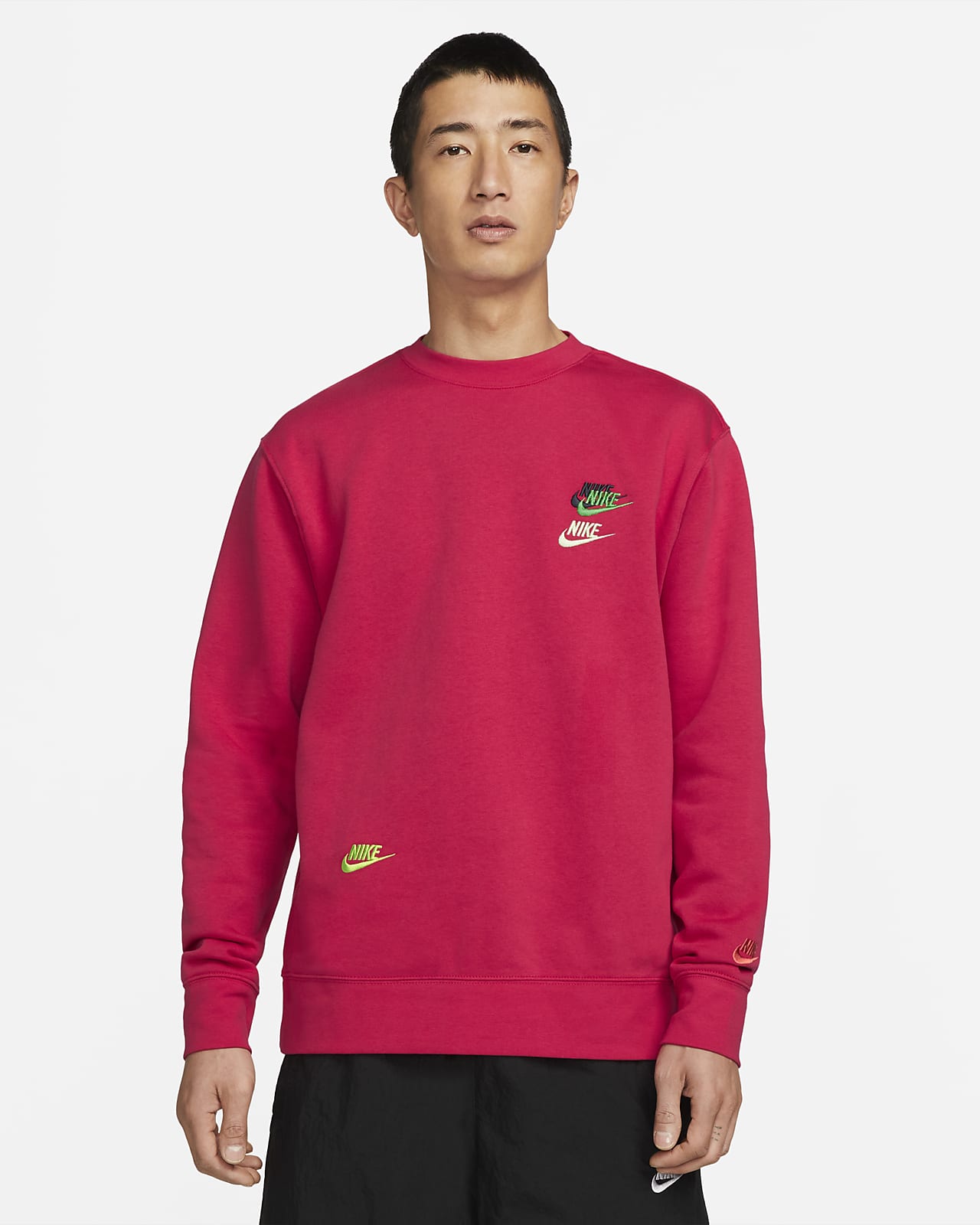 Nike Sportswear Sport Essentials+ Men's Brushed Back Crew. Nike SE