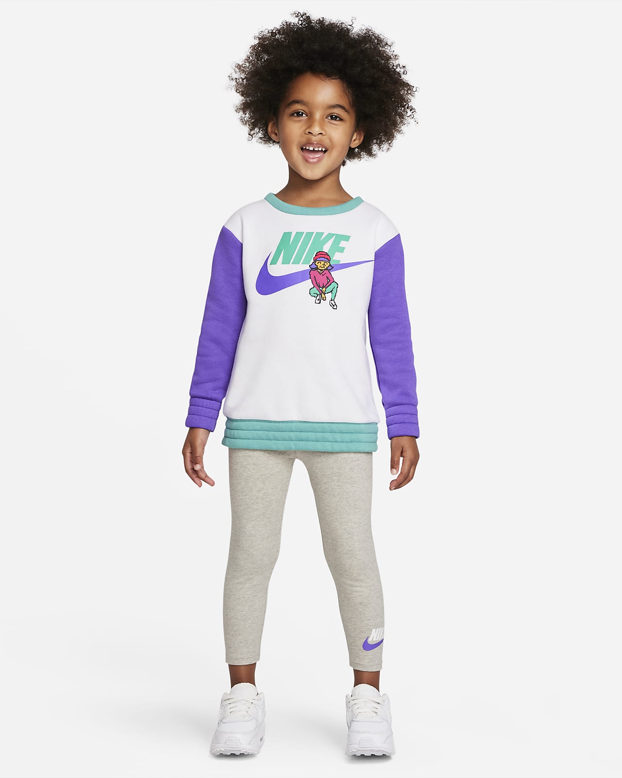 Completo leggings e maglia a girocollo Nike - Bimbi piccoli. Nike IT