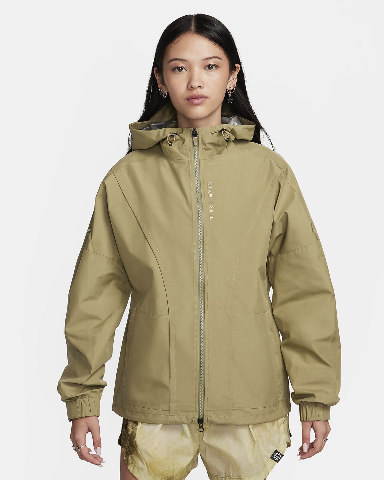 Nike yellow running jacket sale