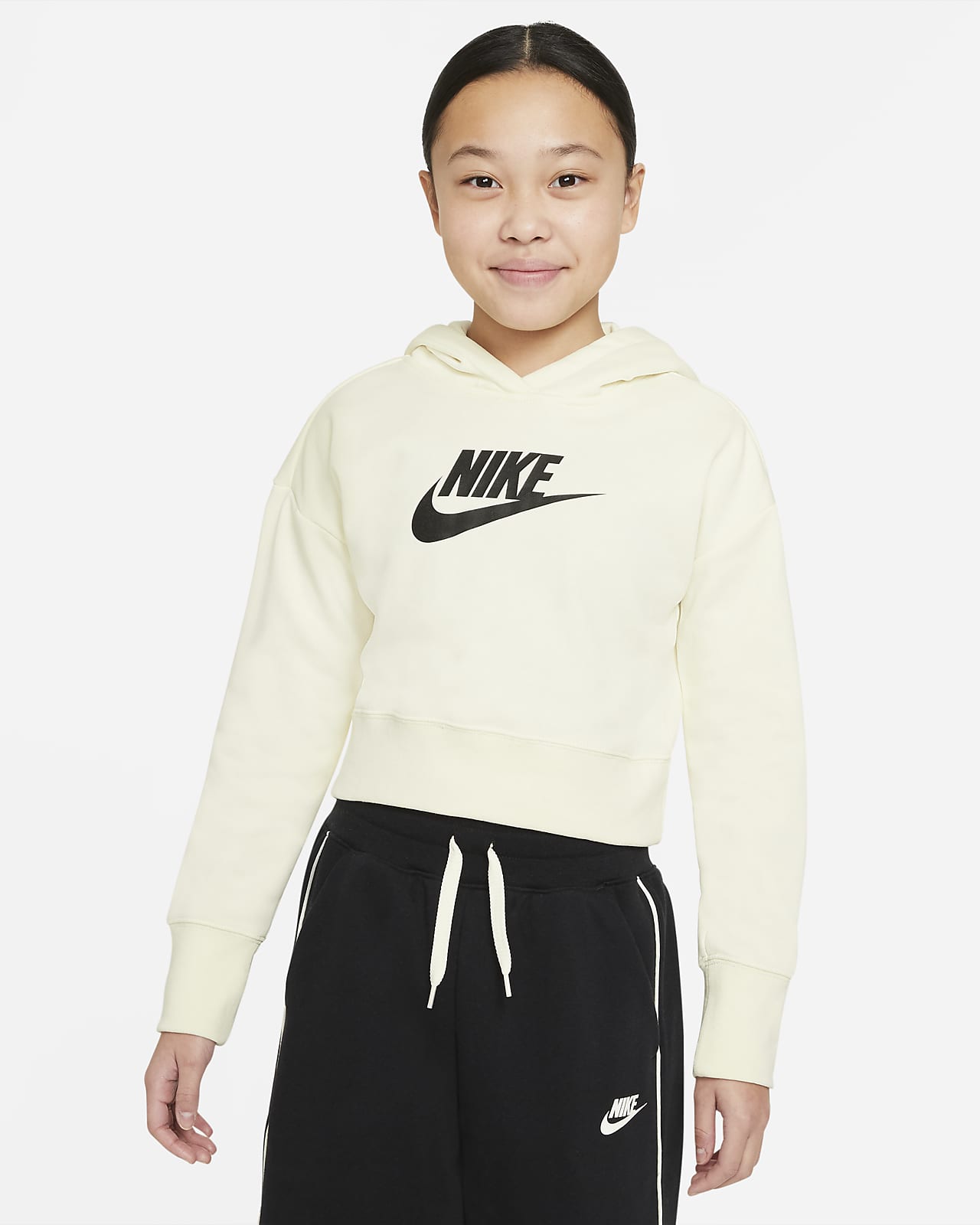 nike cropped hoodie