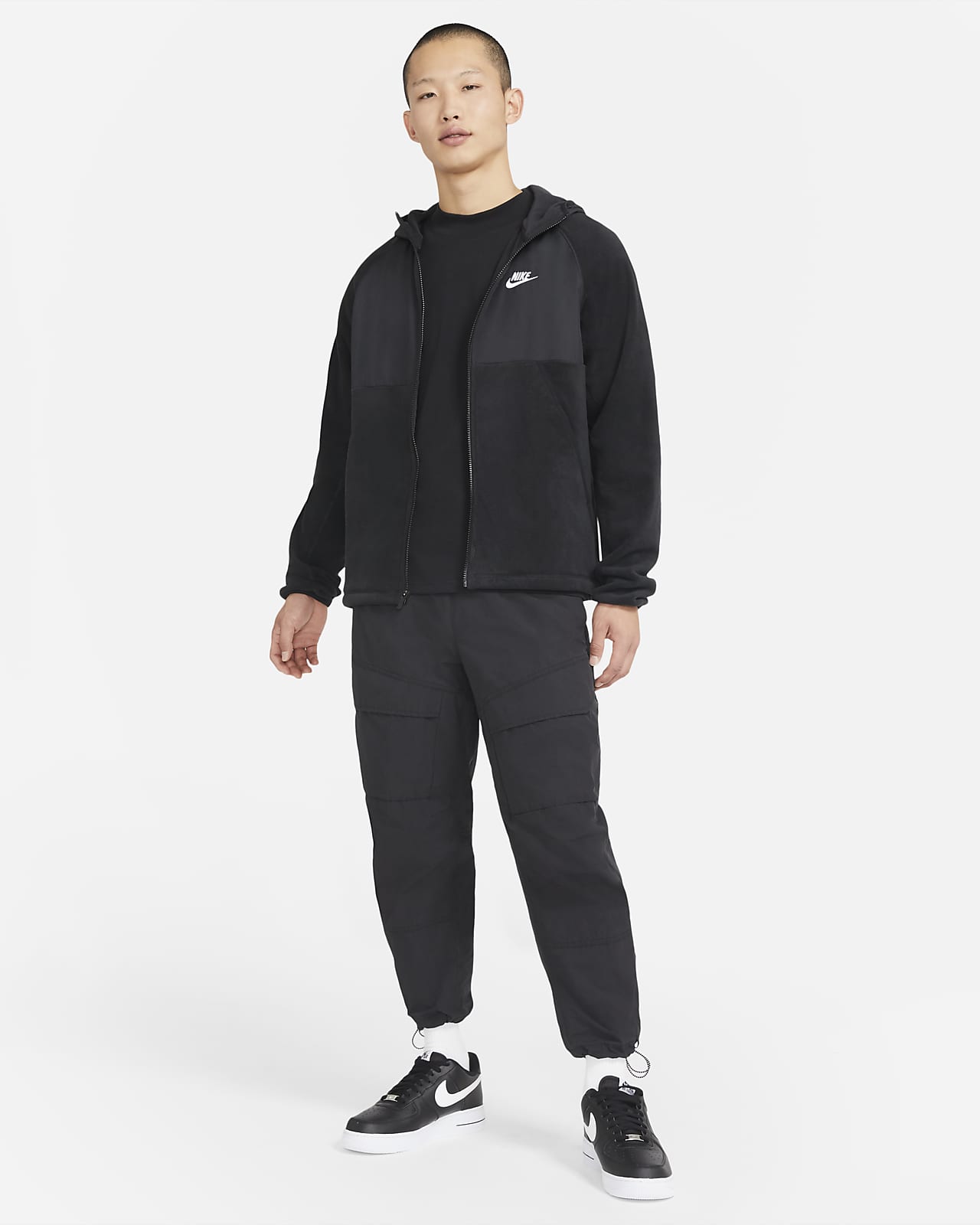 nike training poly full zip hoodie