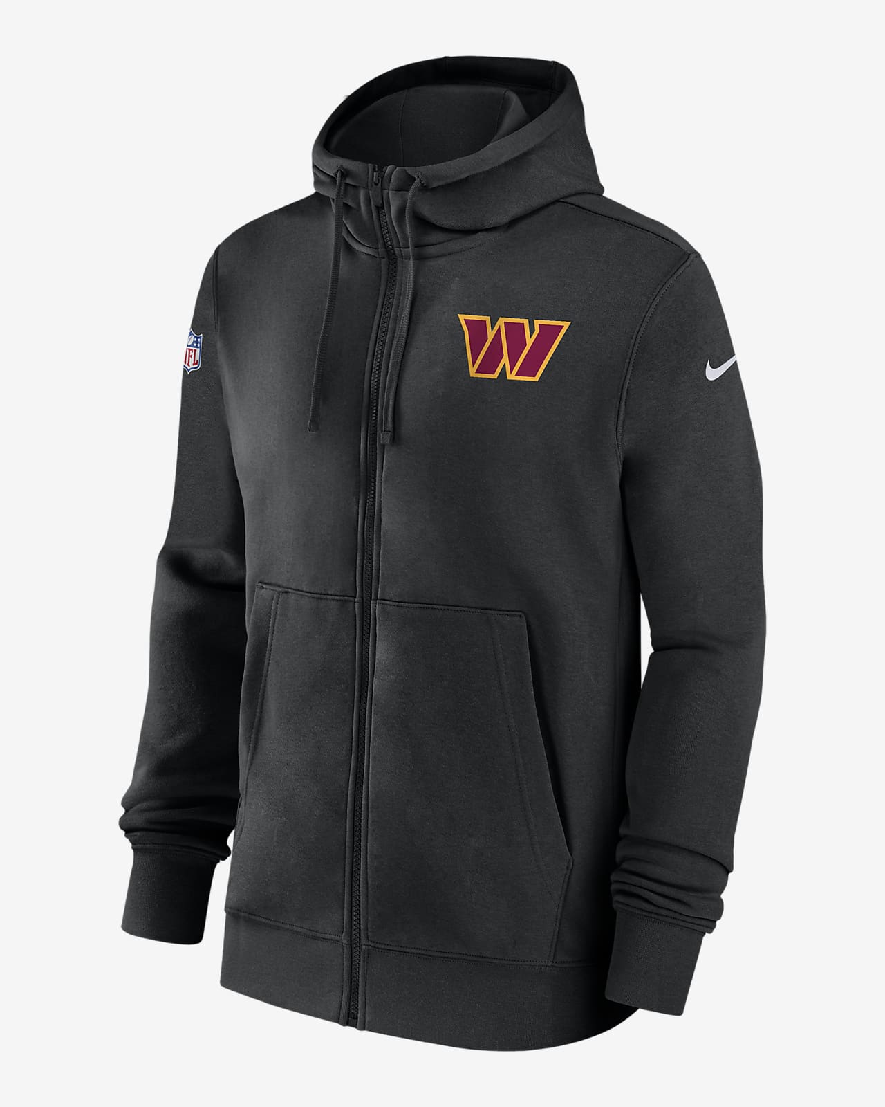 Washington Commanders Hoodies, Sweatshirts, Commanders Full Zip Sweatshirt,  Crew Neck Sweatshirt