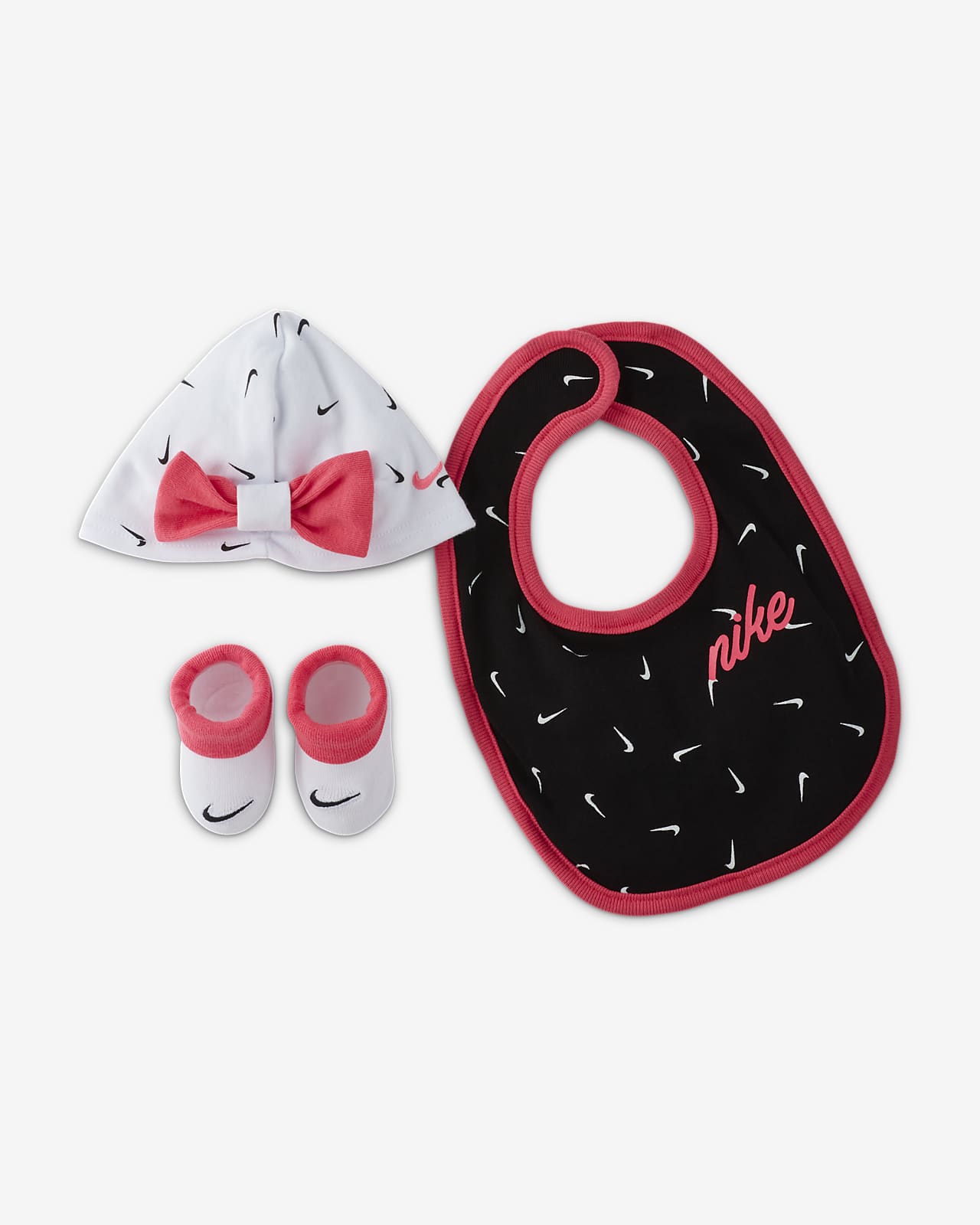 Nike Baby (0-12M) Hat, Bib and Booties 
