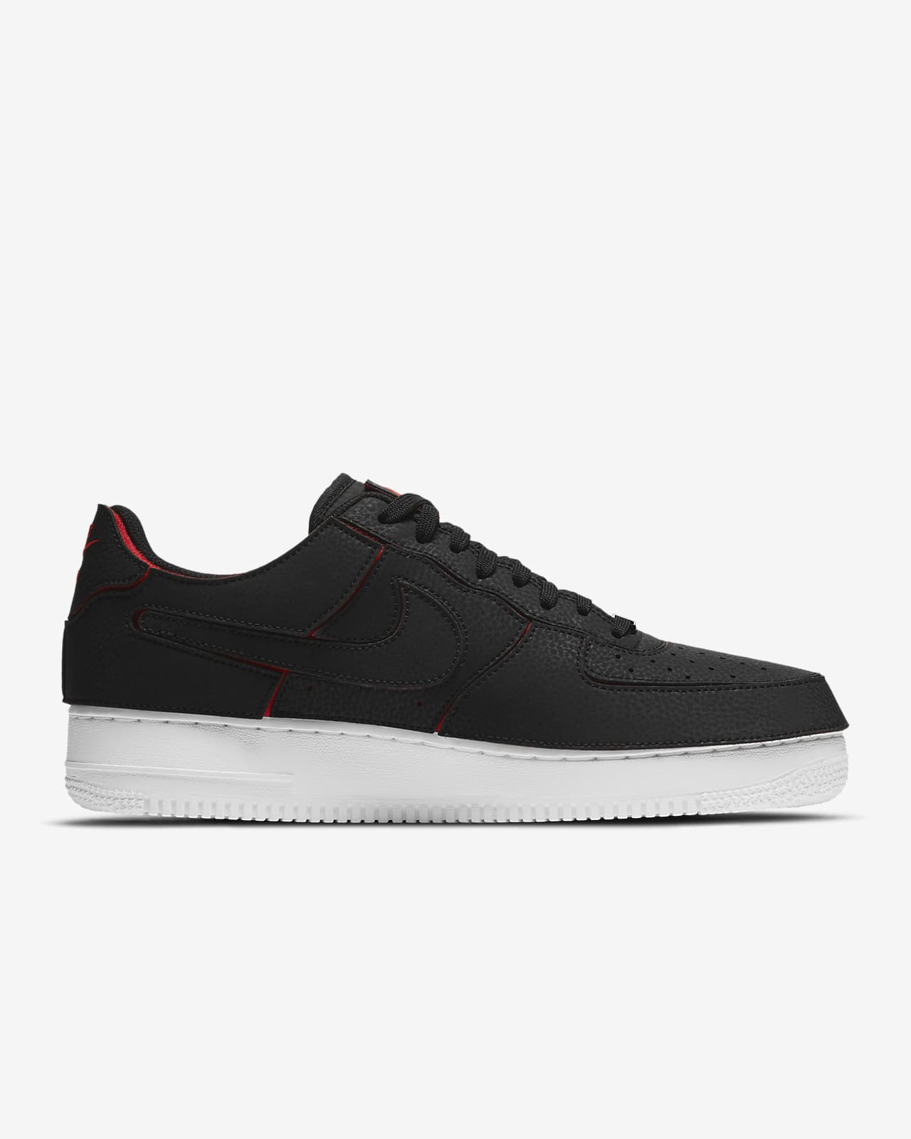 nike air force 1 black chile red