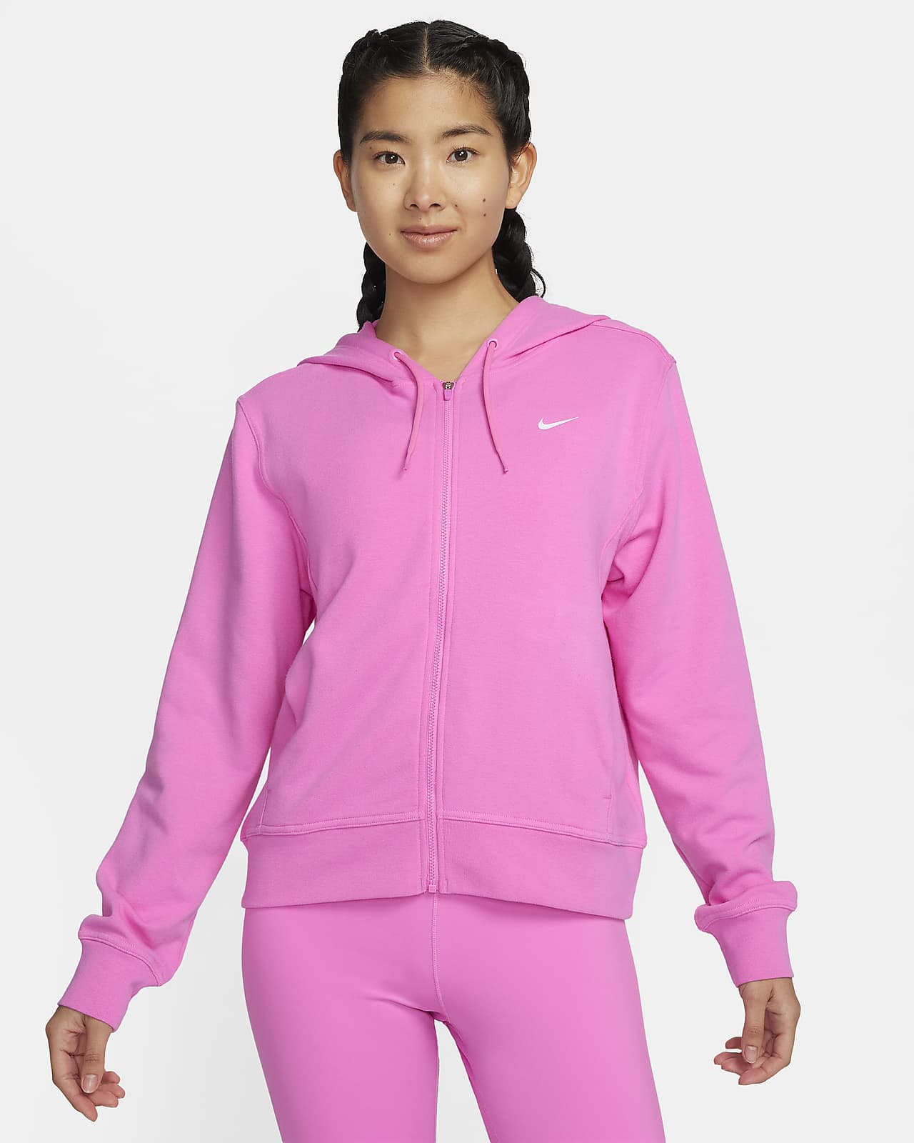 Womens nike dri deals fit full zip jacket