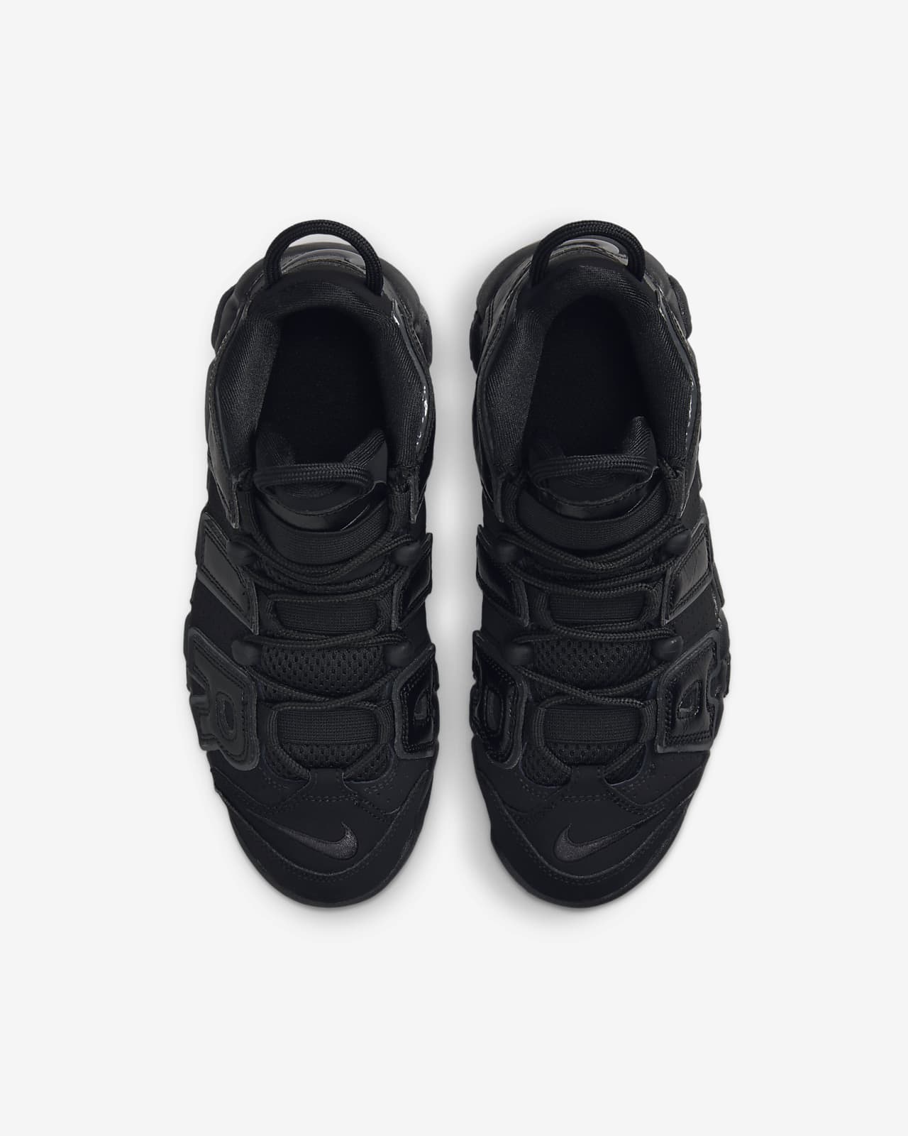 Nike Air More Uptempo Black White On Feet 